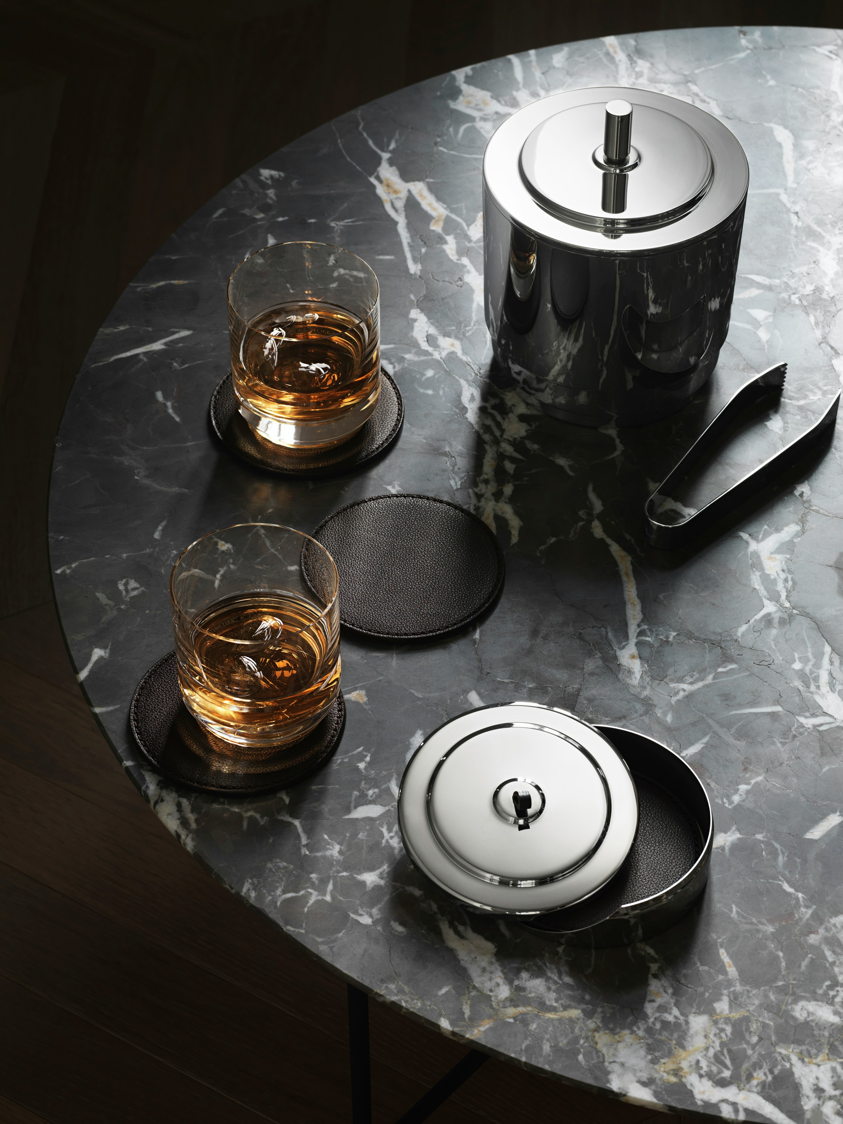 Manhattan Ice Bucket & Tongs