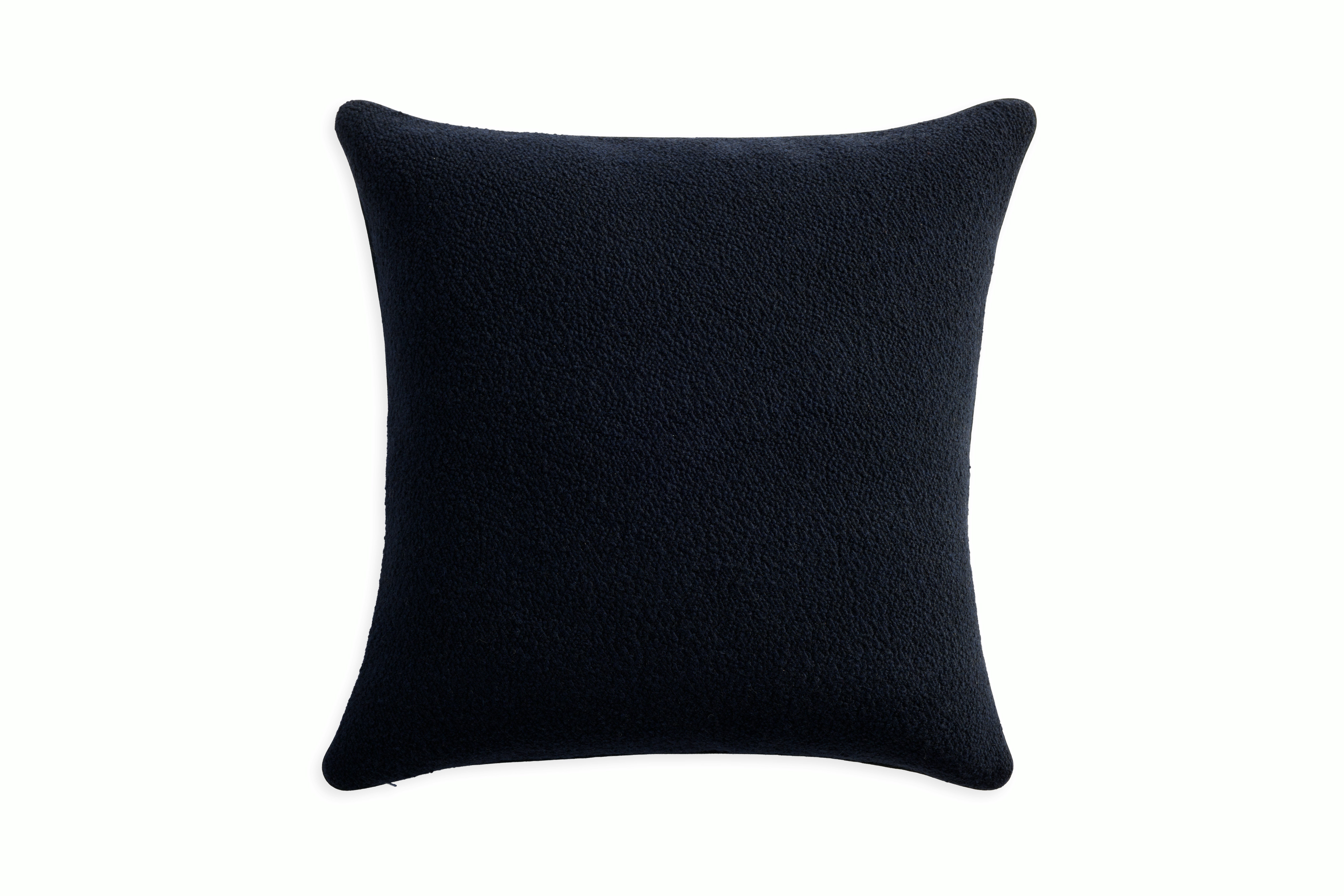 A Turf Color Blocked Pillow in Blue Grey Dark Blue viewed from the front.