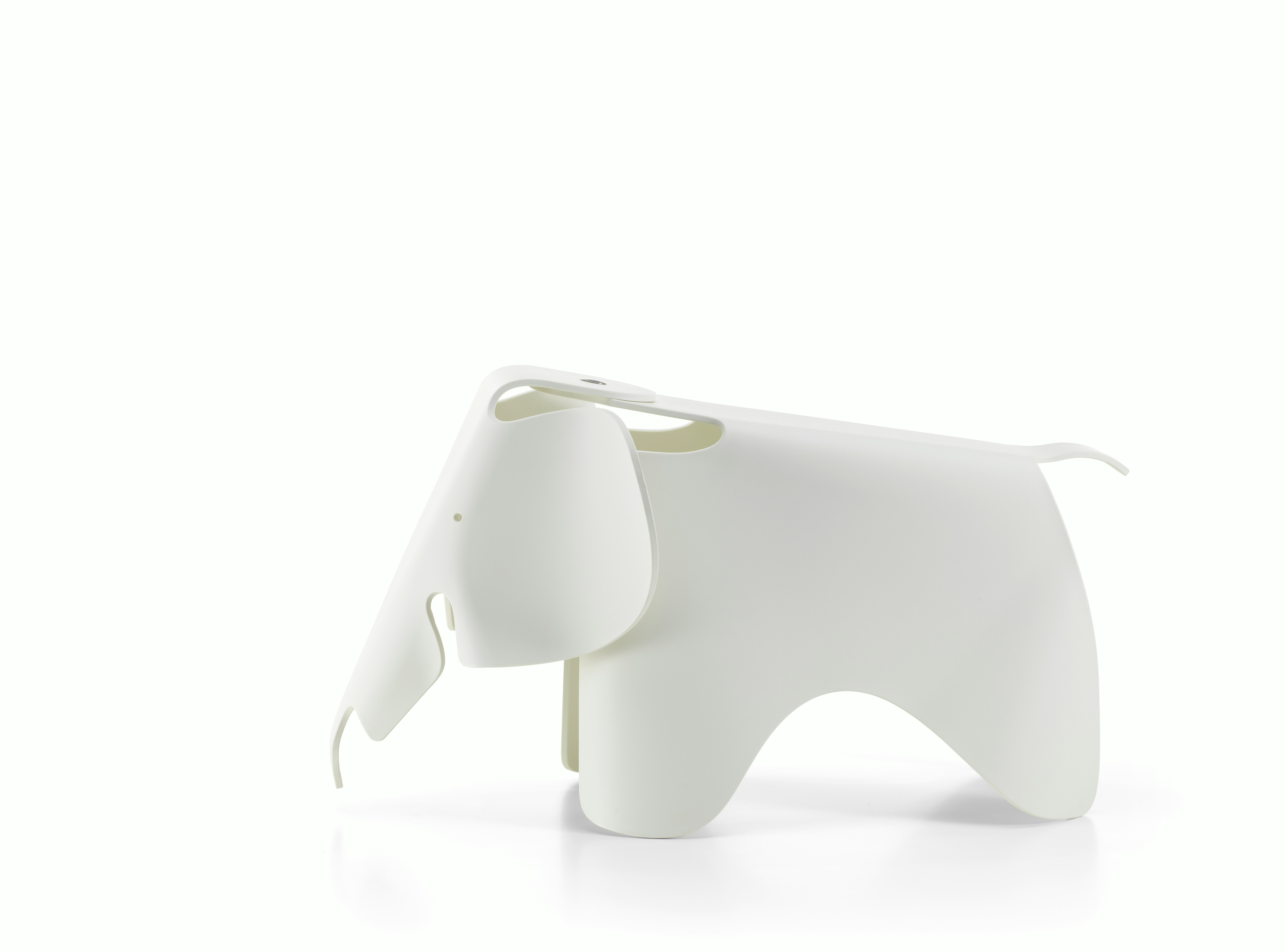Eames Elephant - Recycled Plastic, White