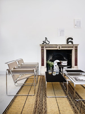 Knoll Wassily Chairs and Laccio Tables by Marcel Breuer