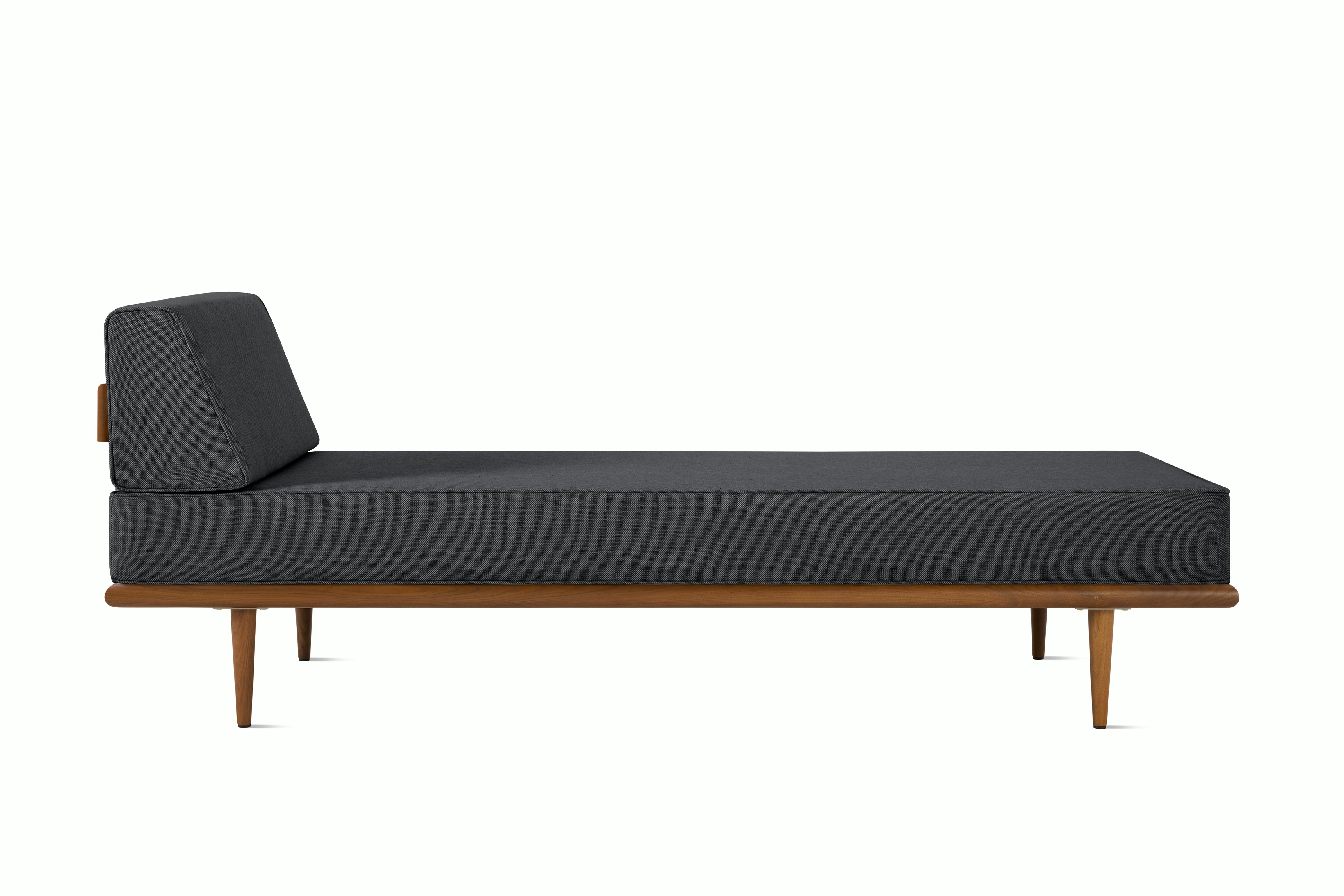 Nelson Daybed - Side Bolster,  Walnut,  Mode,  Talus,  Taper