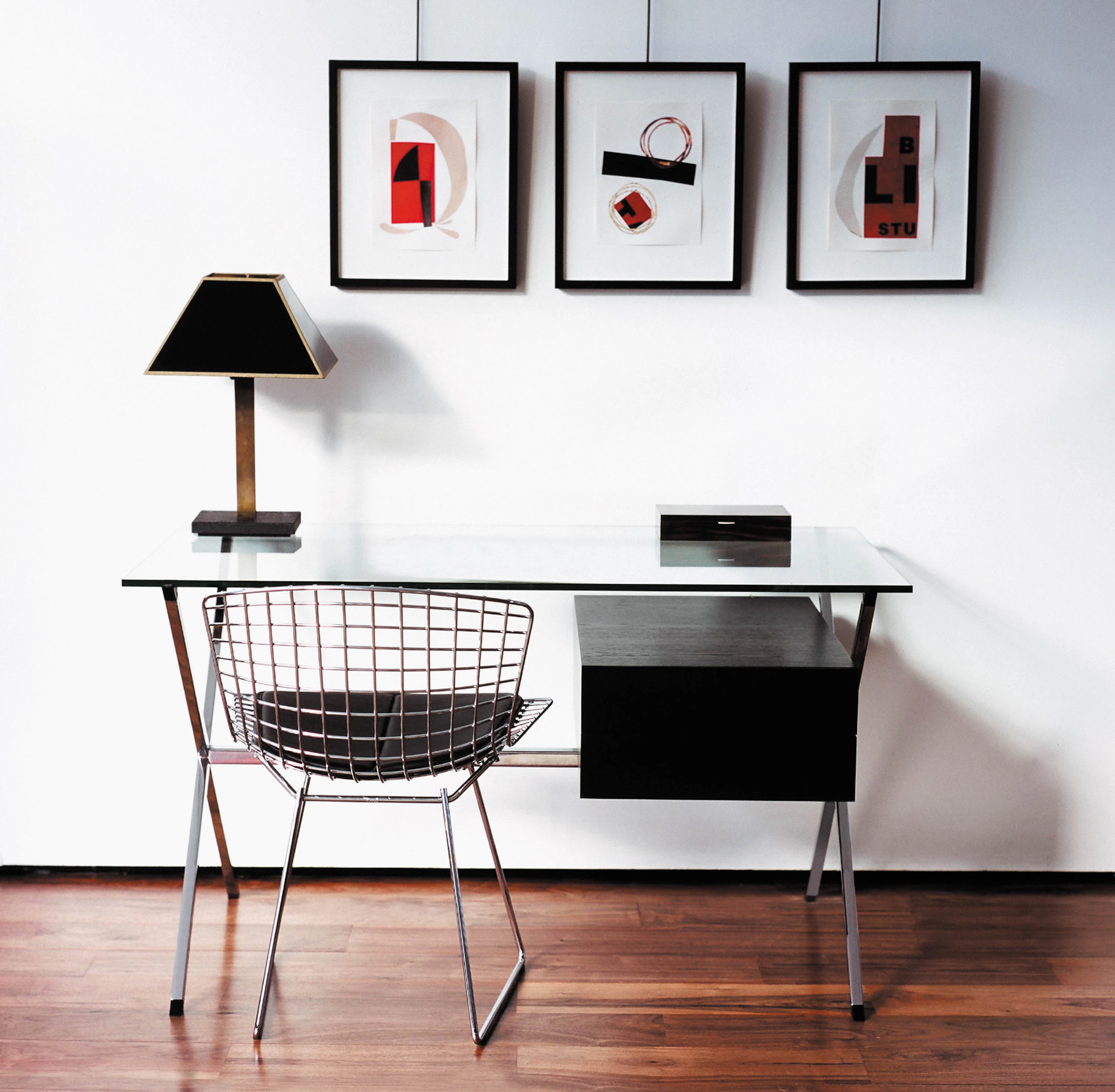 Albini Desk and Bertoia Side Chair