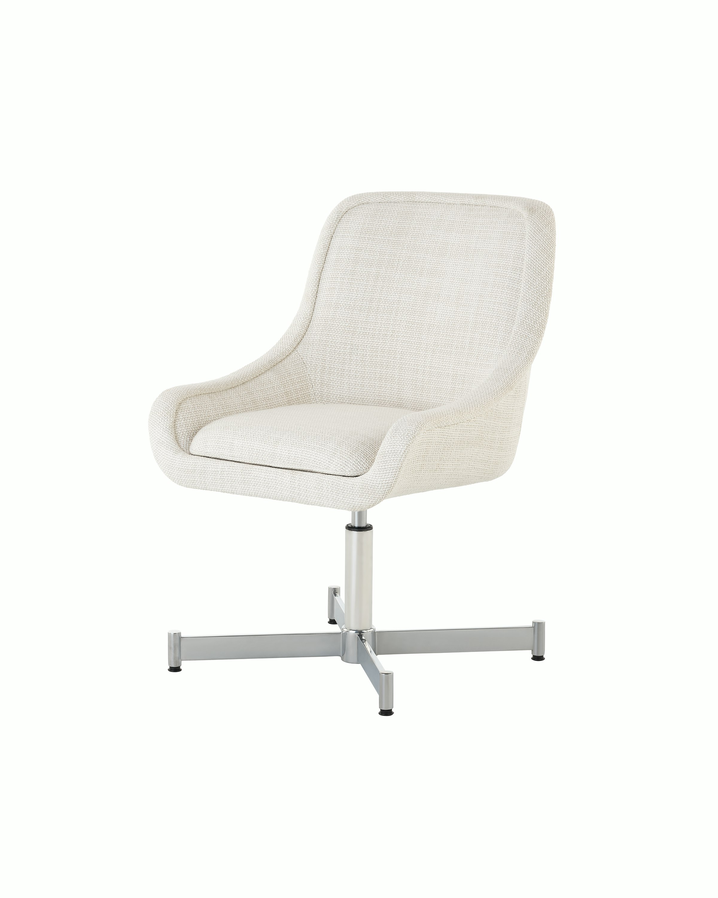 Bumper Side Chair with low arms in a four star base.