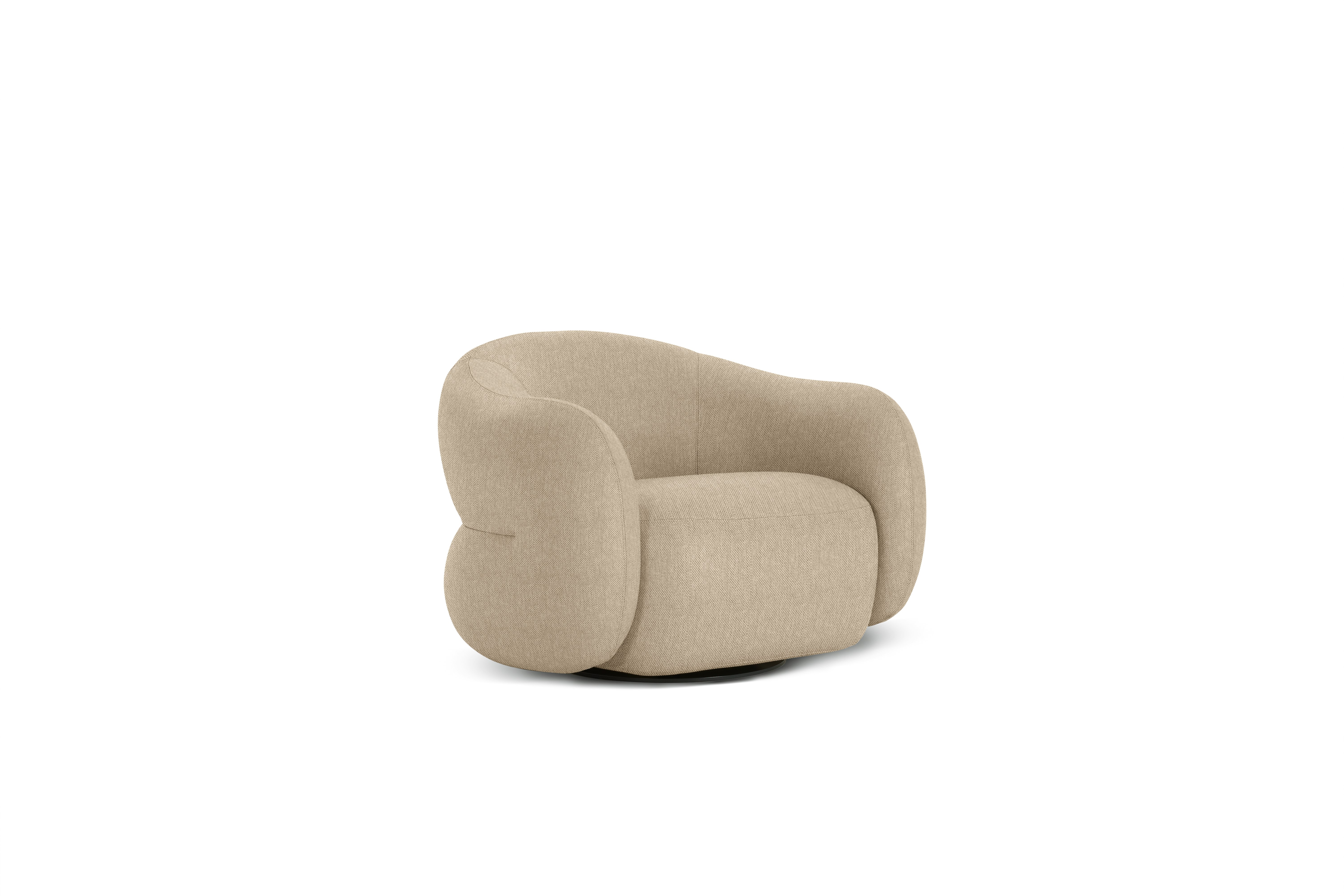 Soffi Swivel Chair, Fabric