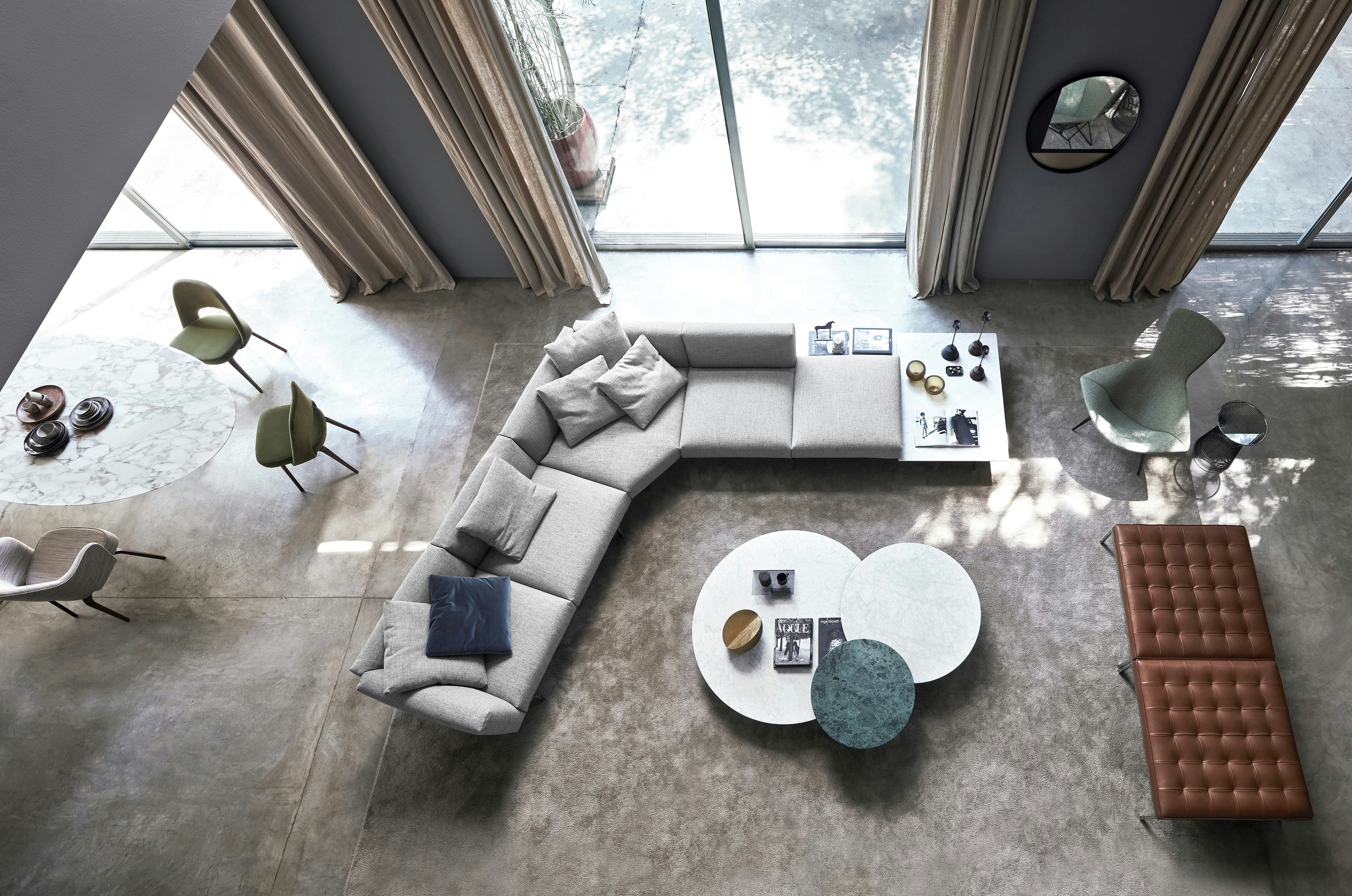 Grasshopper&trade; Triple-Top Coffee Table
