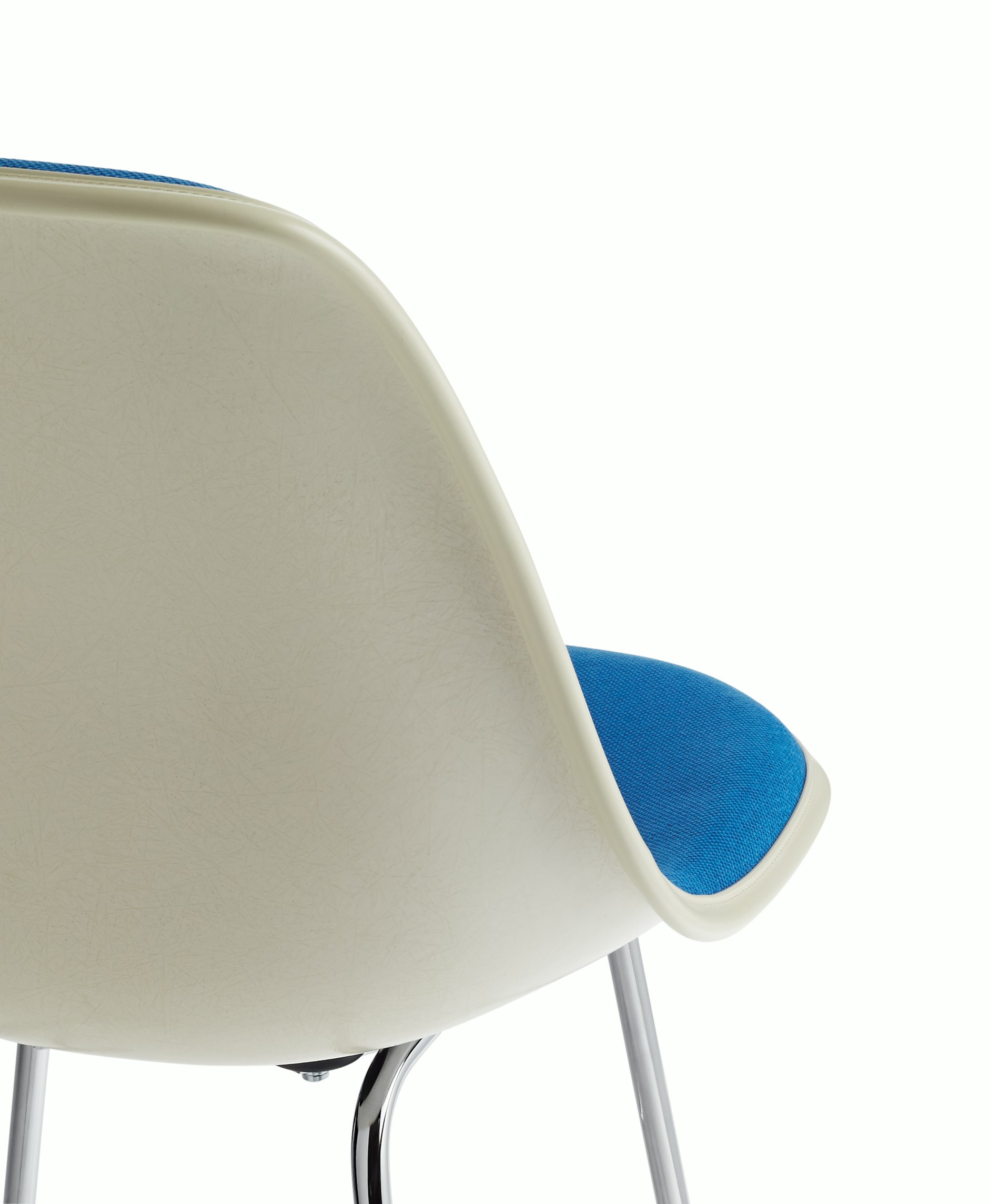 Eames Upholstered Molded Fiberglass Stool