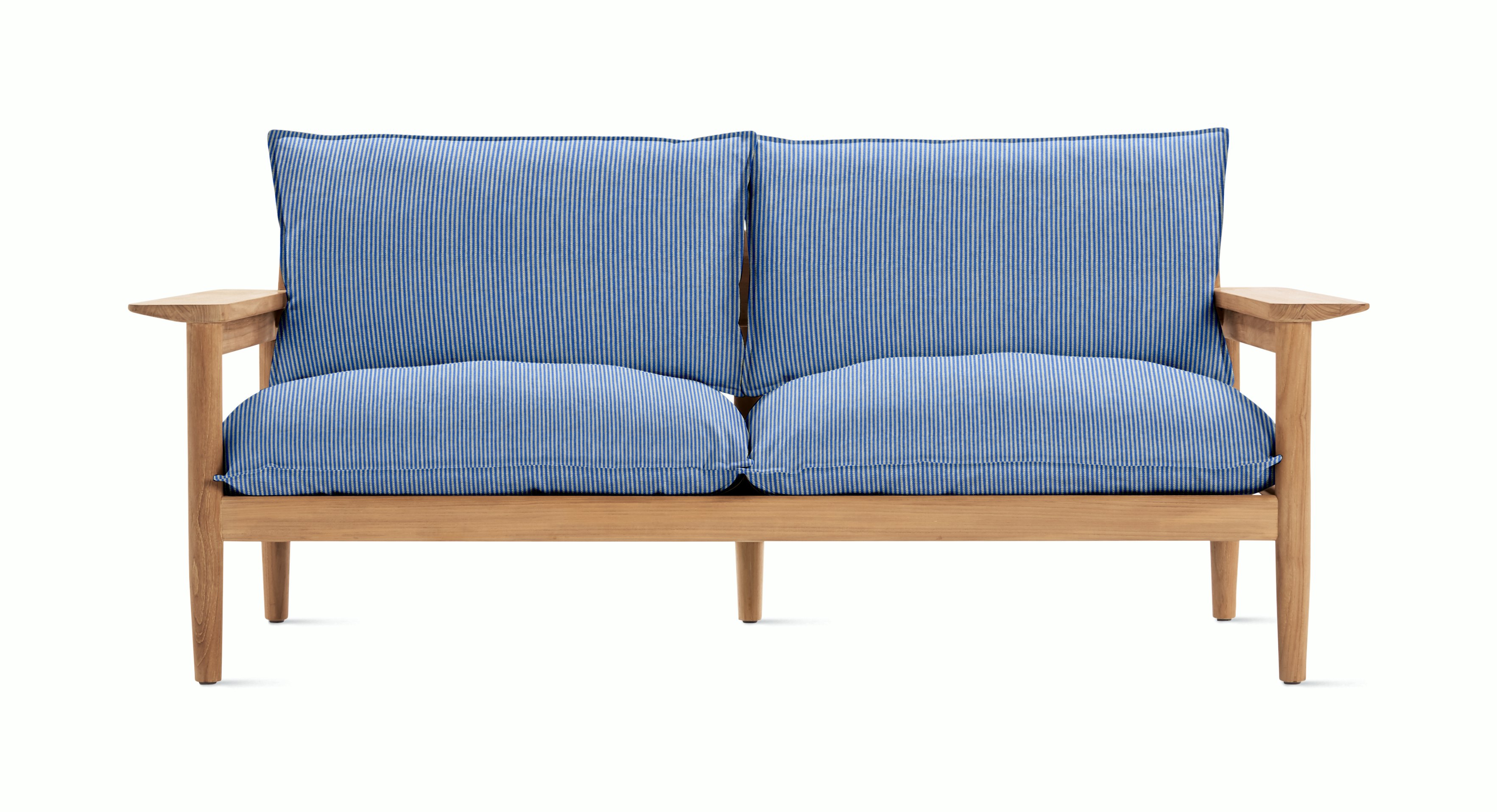 Terassi Sofa - Two Seater,  Concord Stripe,  Gecko, FSC Certified