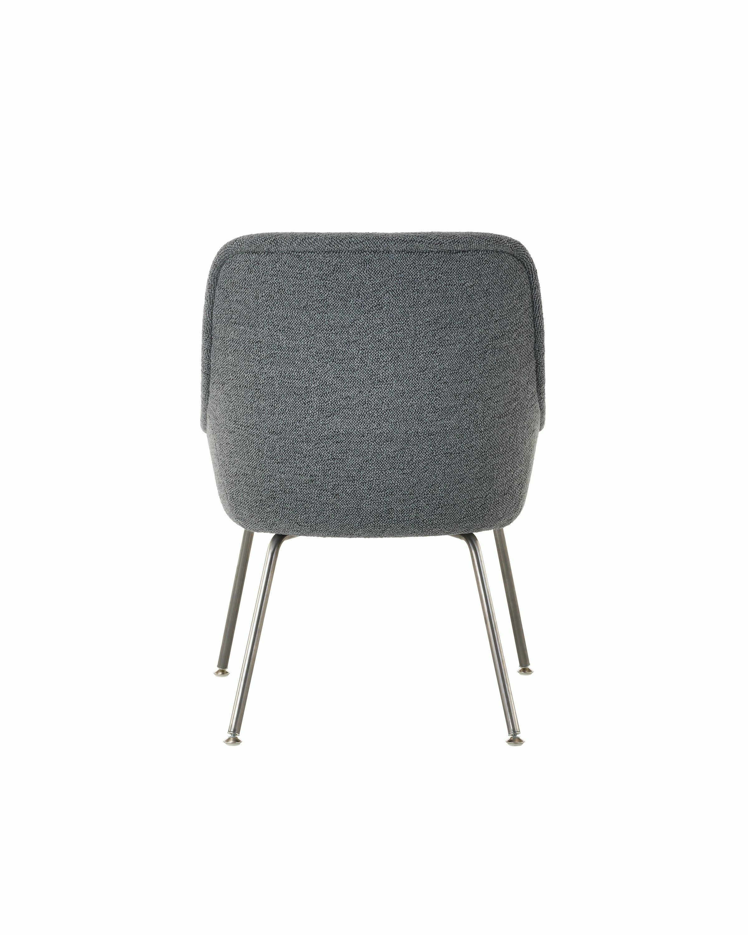 Bumper Side Chair with low arms rear view.