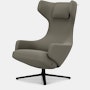 Grand Repos Lounge Chair - Hola, Truffle, Basic Dark