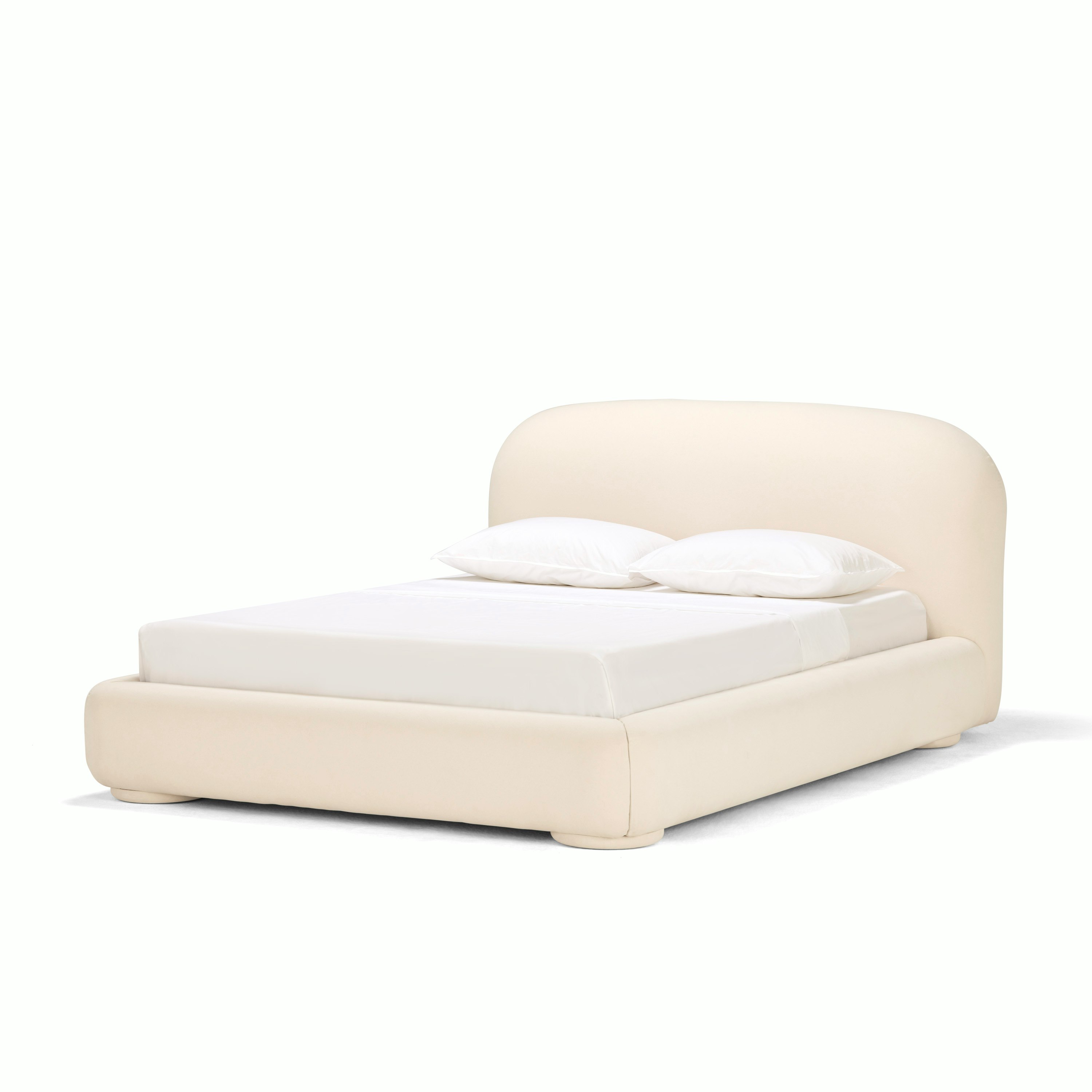Lull Bed - Queen, Fixed, Fabric, Bridgehampton, Oat