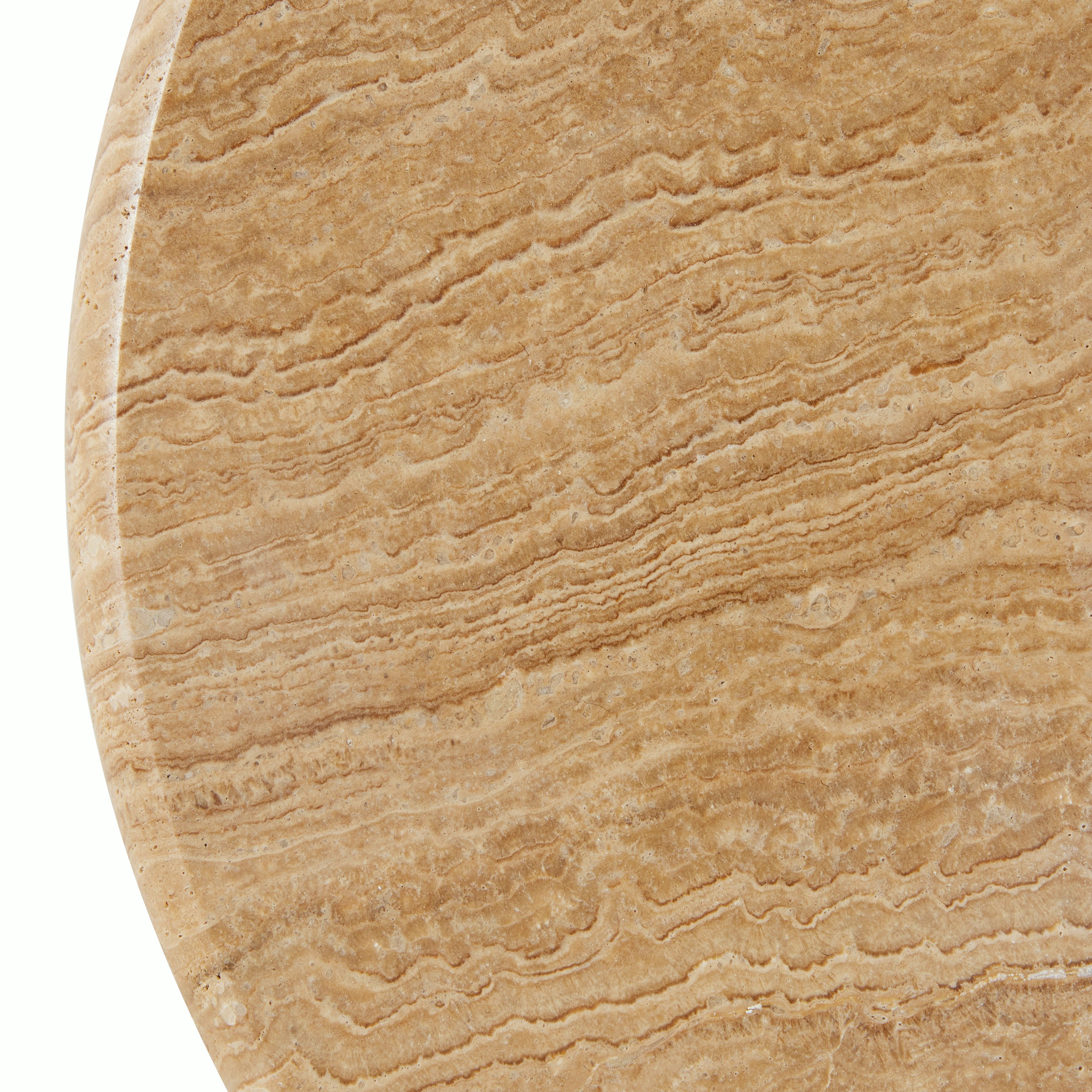 Bistro Dining Table - Travertine detail