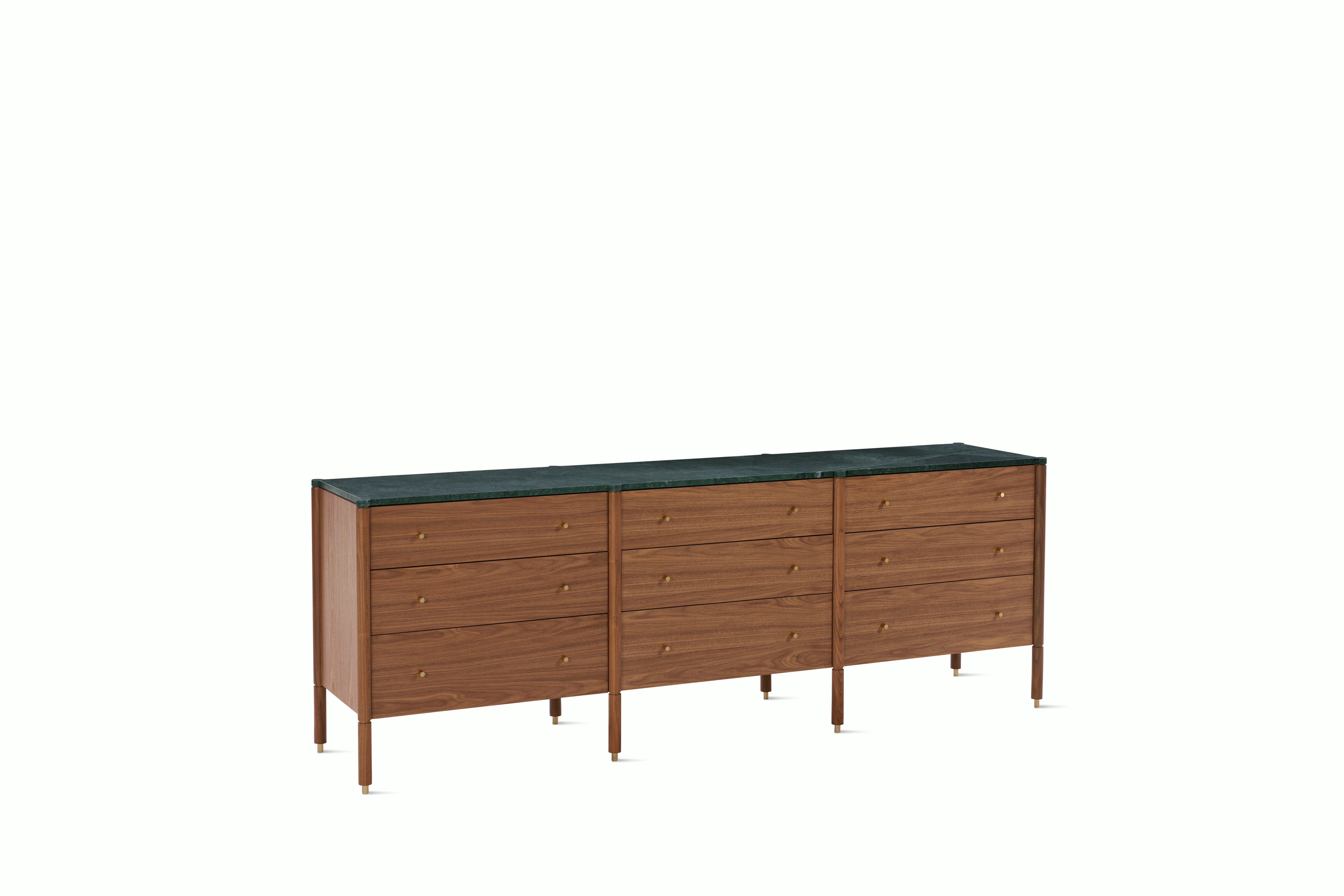 Morrison Dresser - Body Only - Walnut , Nine Drawer