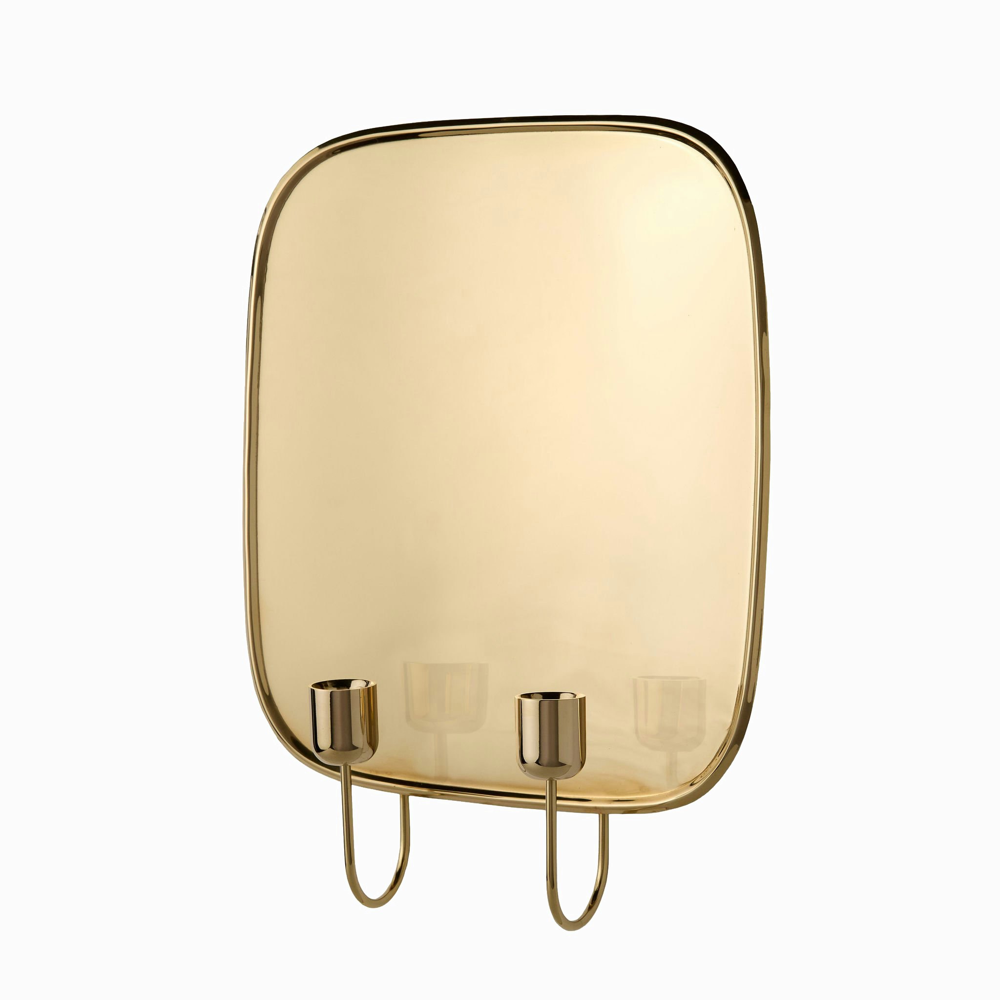 Uma Brass Wall Sconce Candleholder