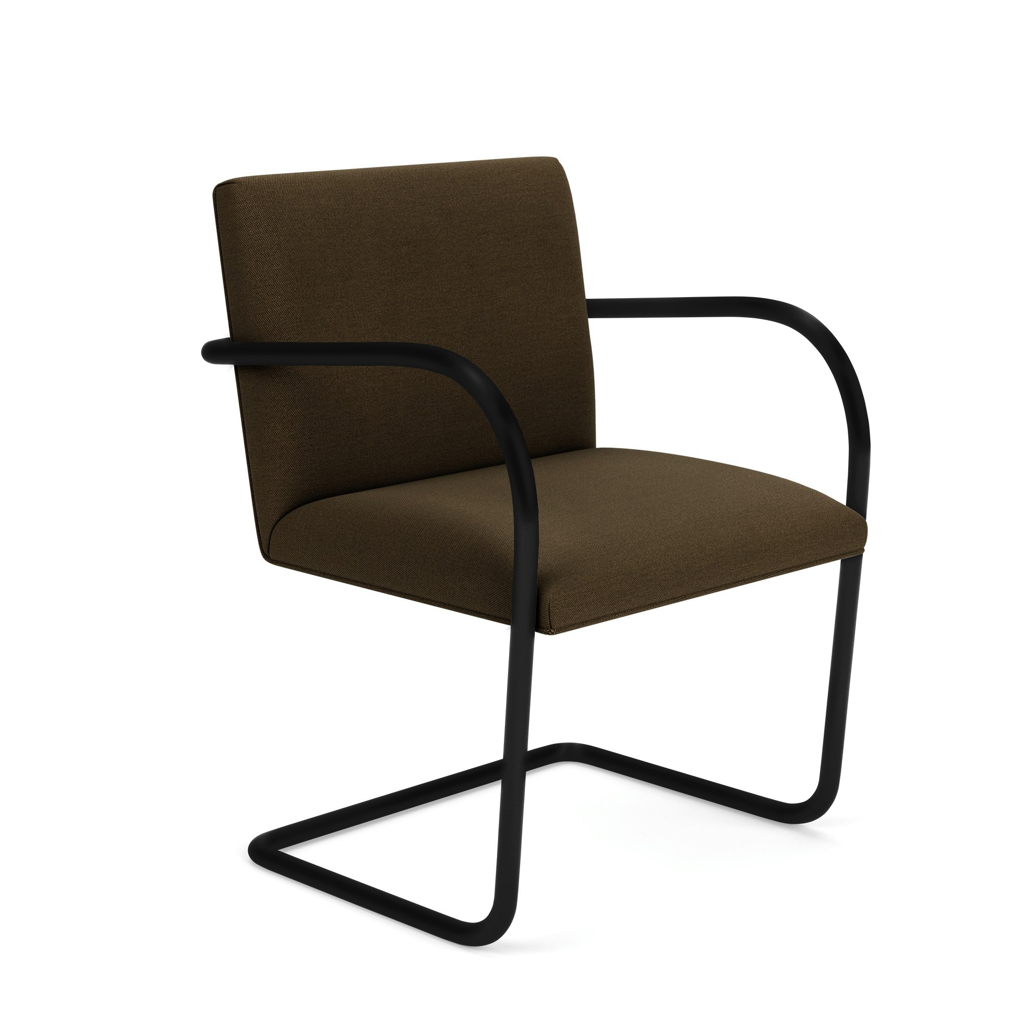 Brno Tubular Chair - Armchair, Hourglass, Mocha, Black