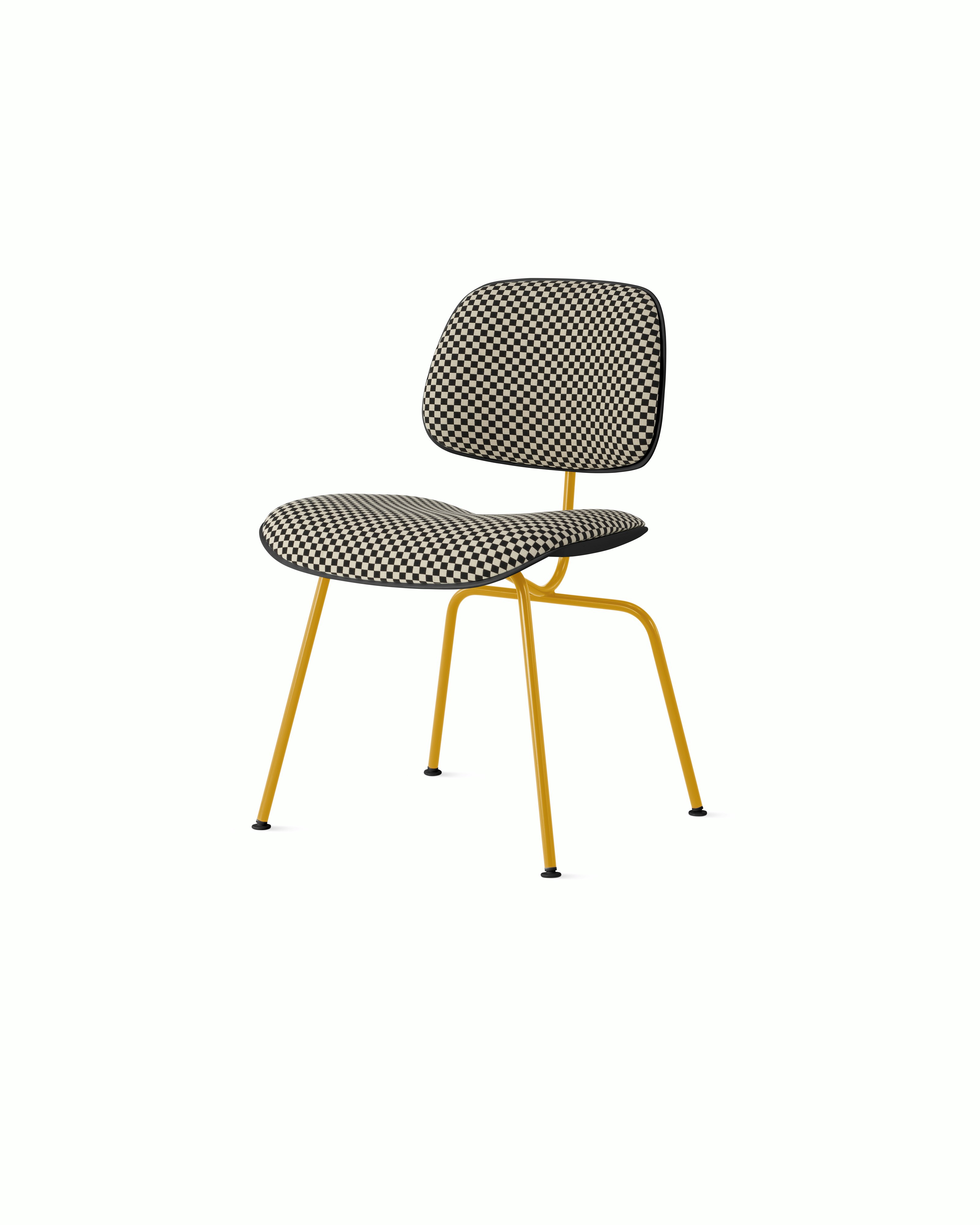 Eames Molded Plastic Dining Chair (EC-127), Upholstered