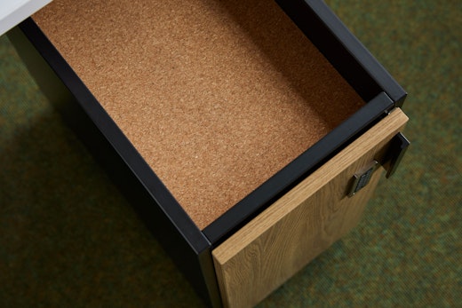 knoll design days 2019 anchor storage mobile credenza detail