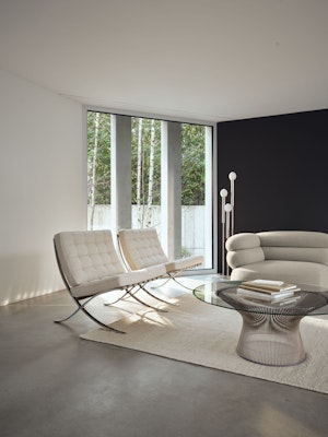 Barcelona Chairs Platner Coffee Table Biboni Sofa