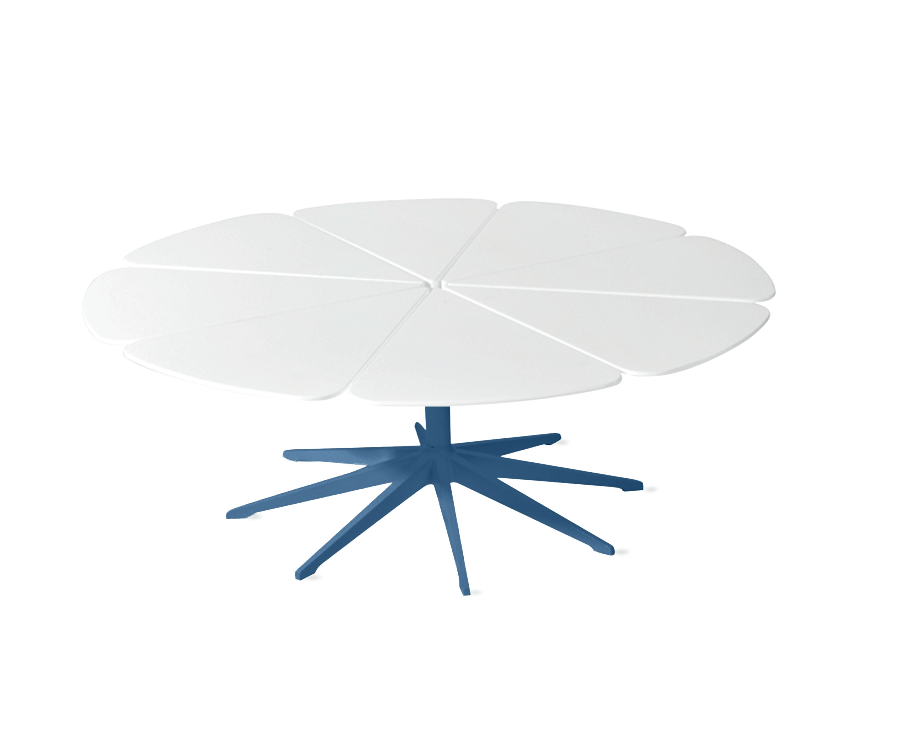 Petal Coffee Table - White, Blue