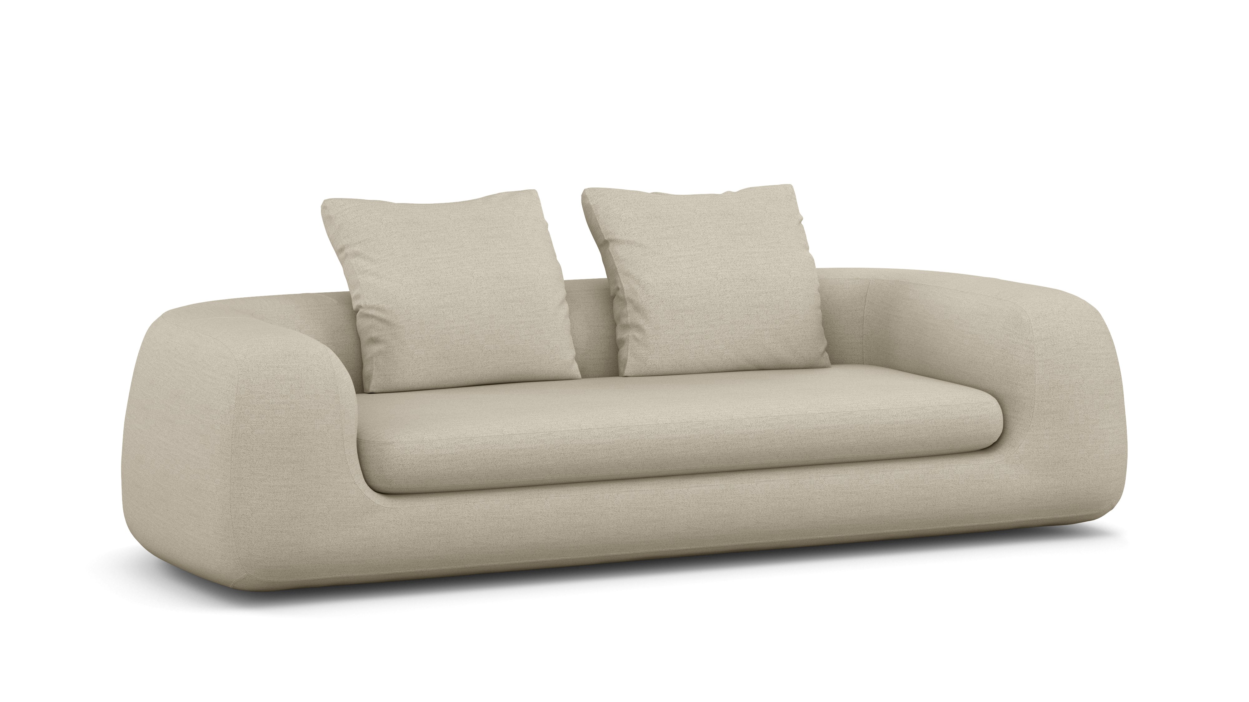 A Atlason Americano Sofa in Patisserie viewed from an angle.