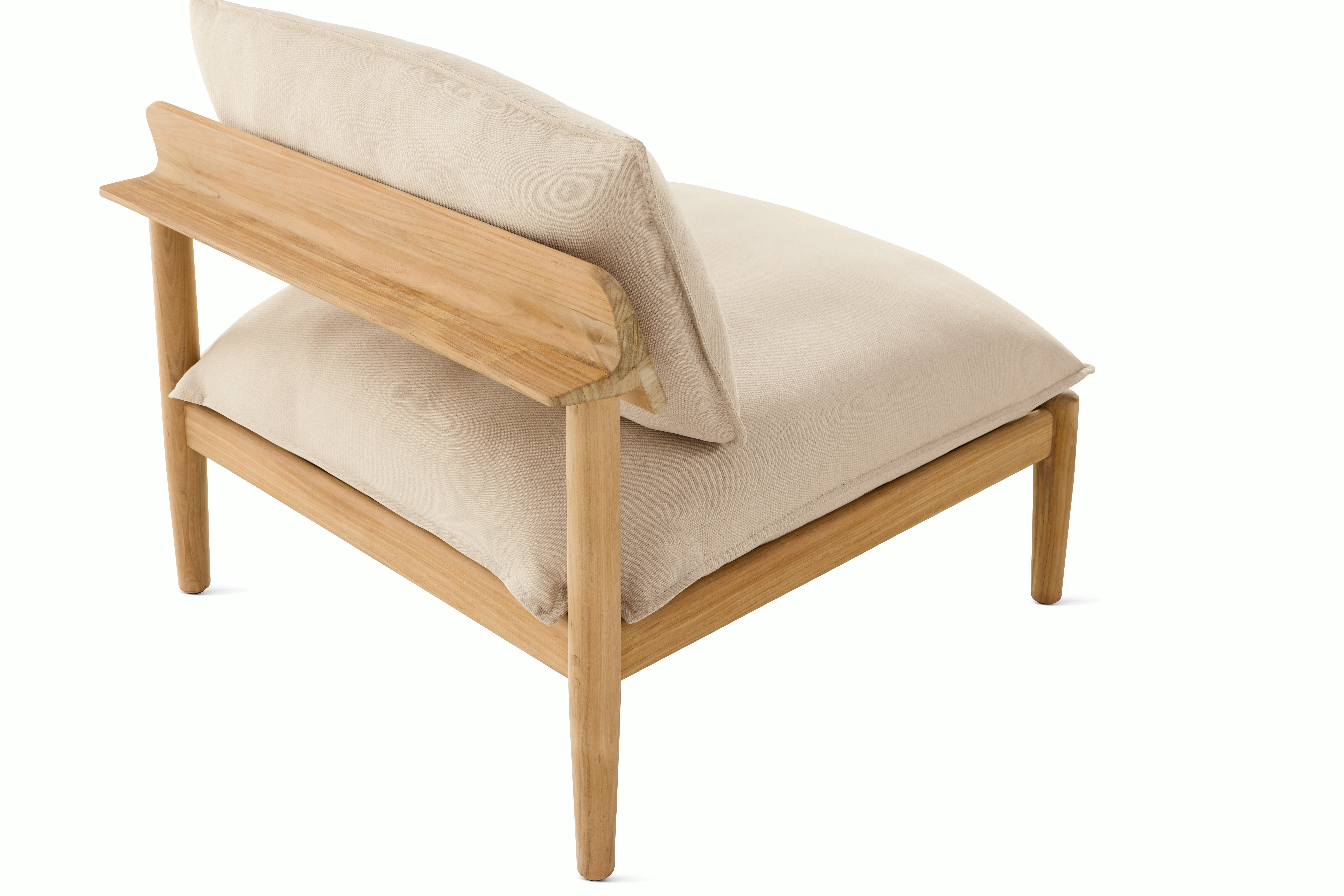 Terassi Armless Single Seat Module - Papyrus, FSC Certified