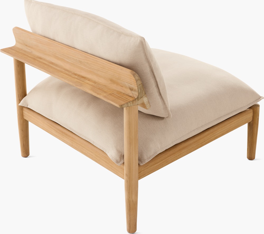 Terassi Armless Single Seat Module - Papyrus, FSC Certified