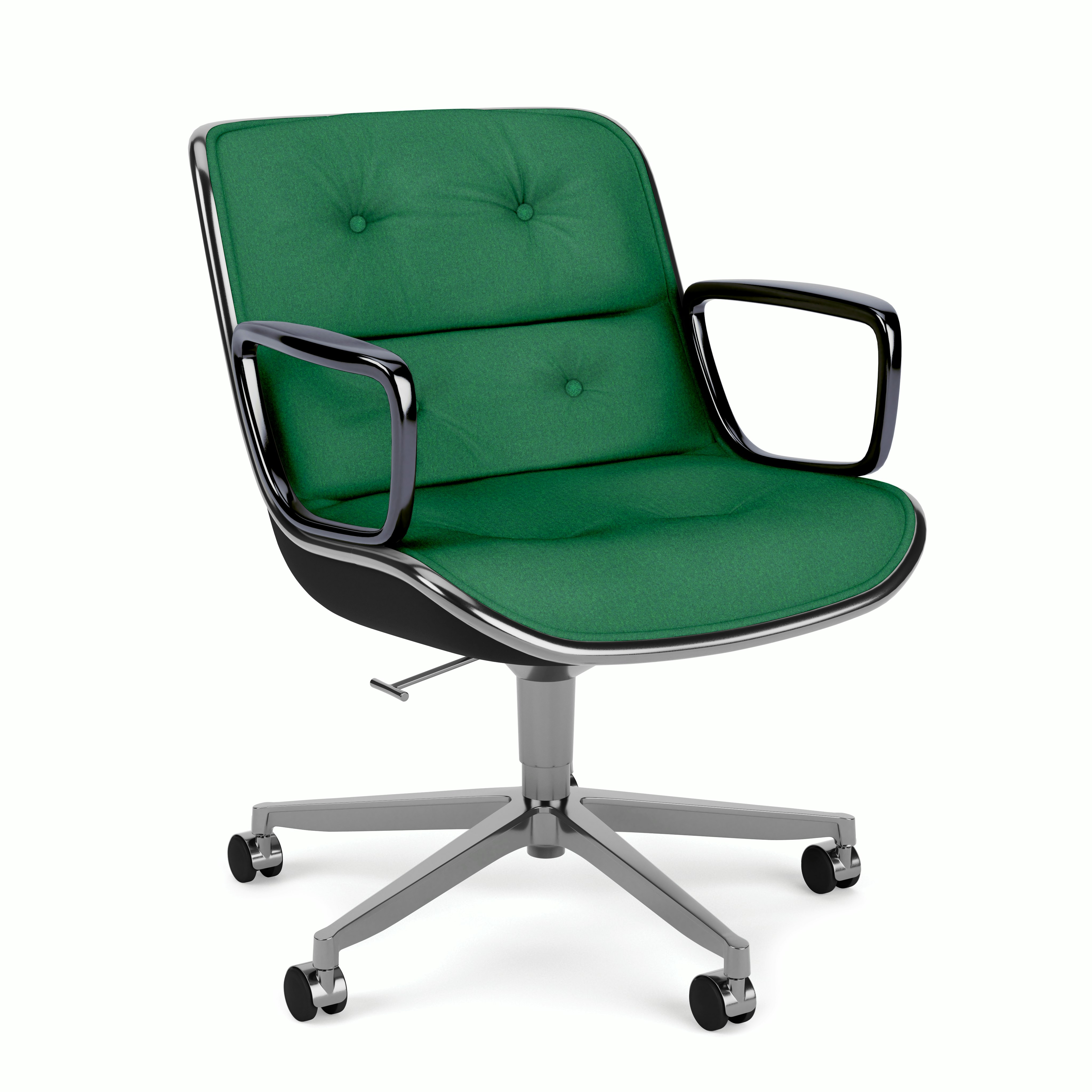 Pollock Executive Armchair - 5 Star,  Polished Aluminum,  Wow Factor,  Holiday