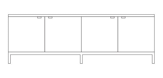 Large, Four Cabinet