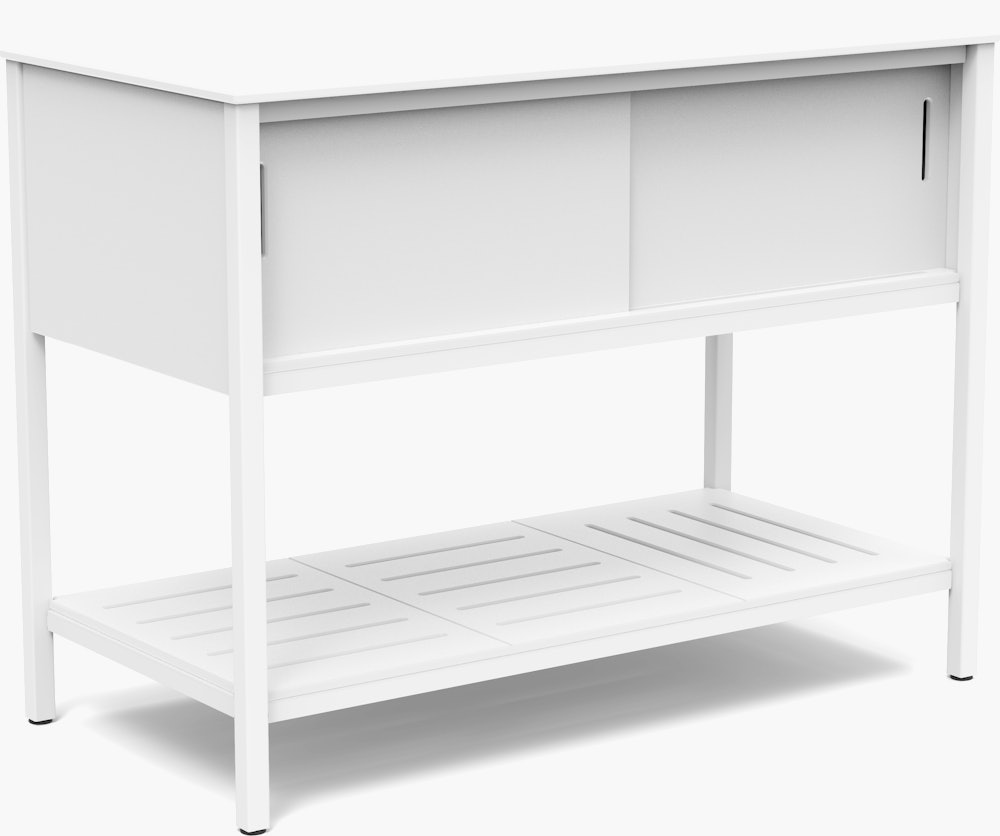 A La Carte Cabinet - Half, White