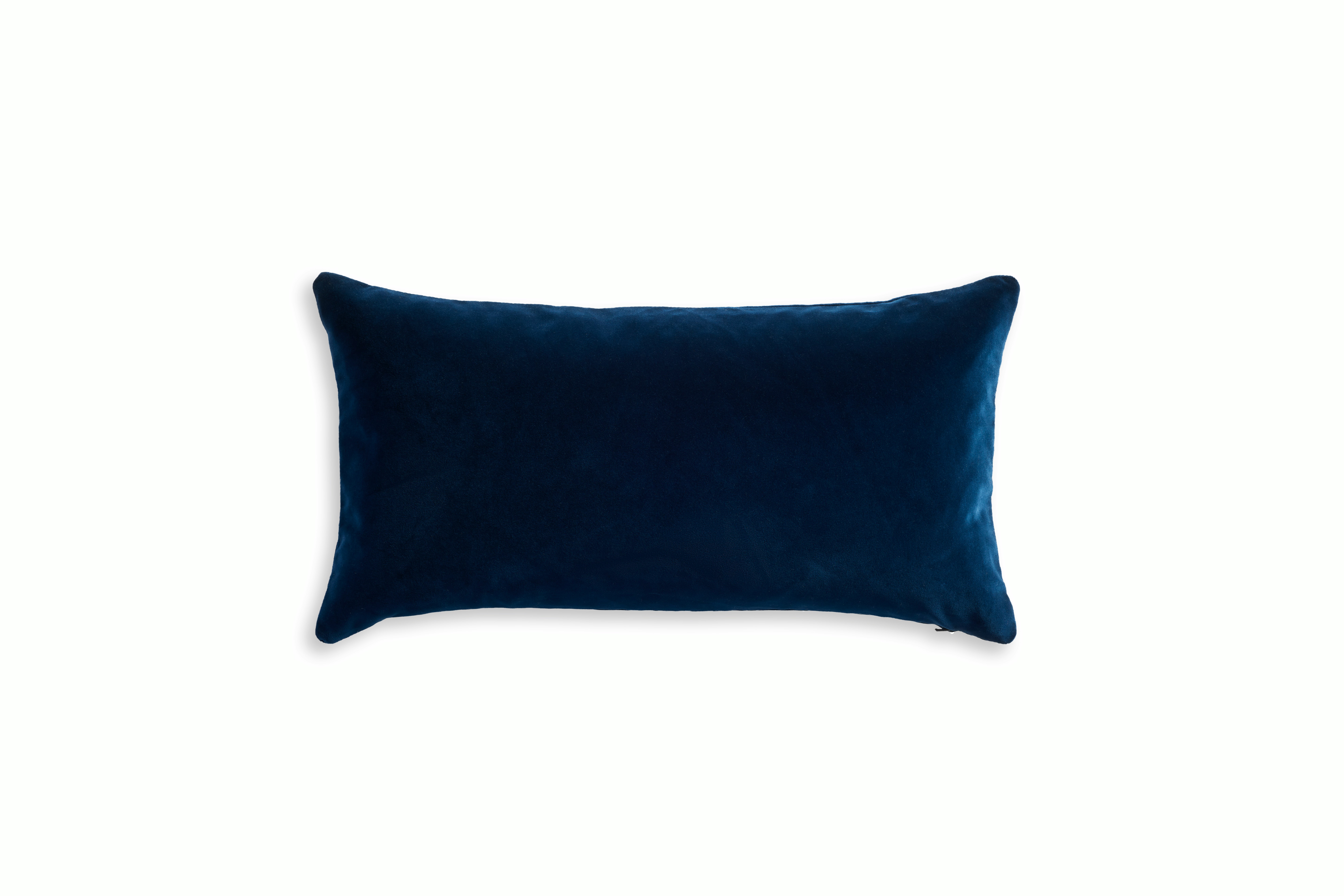 Cotton Velvet Lumbar Throw Pillow