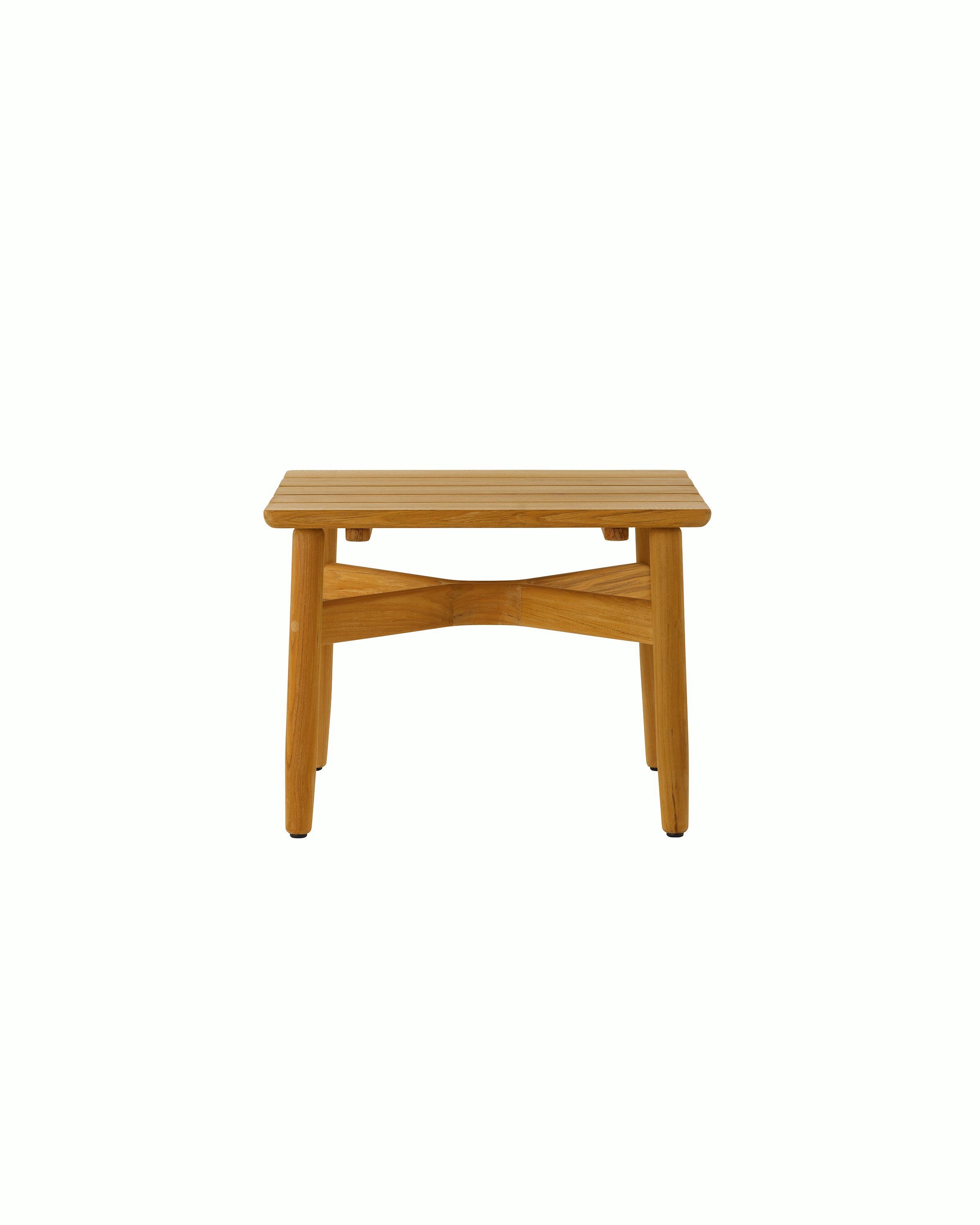 Crosshatch Outdoor Side Table in square.