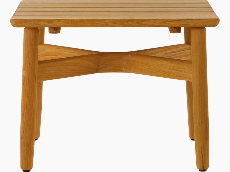 Crosshatch Outdoor Side Table in square.