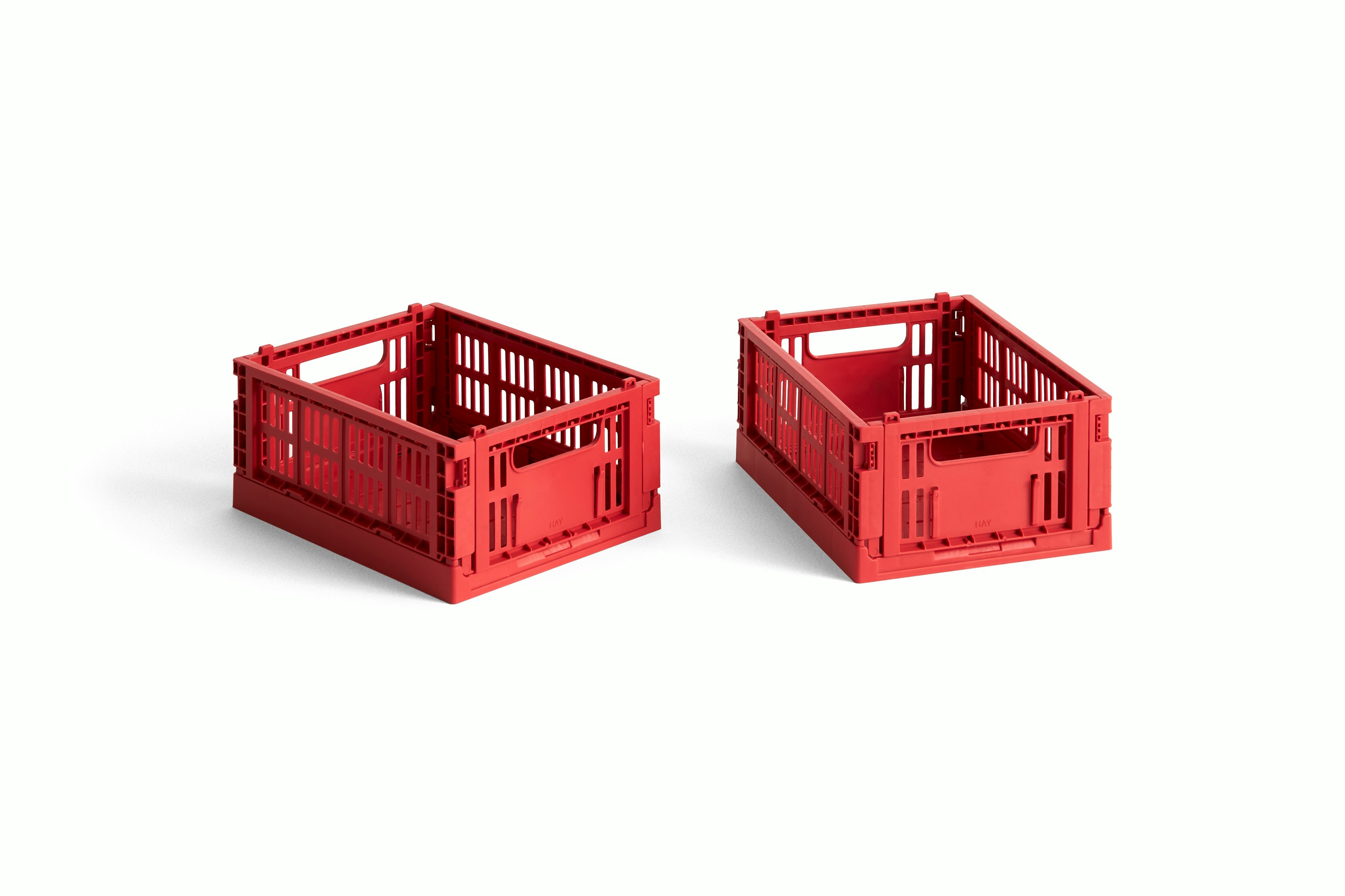 Mini Recycled Colour Crate, Set of 2