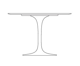 Round - 35" Laminate / Veneer