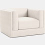 Symme Armchair - Fabric Frame,  Pebble Weave,  Ecru,  Pebble Weave,  Ercu