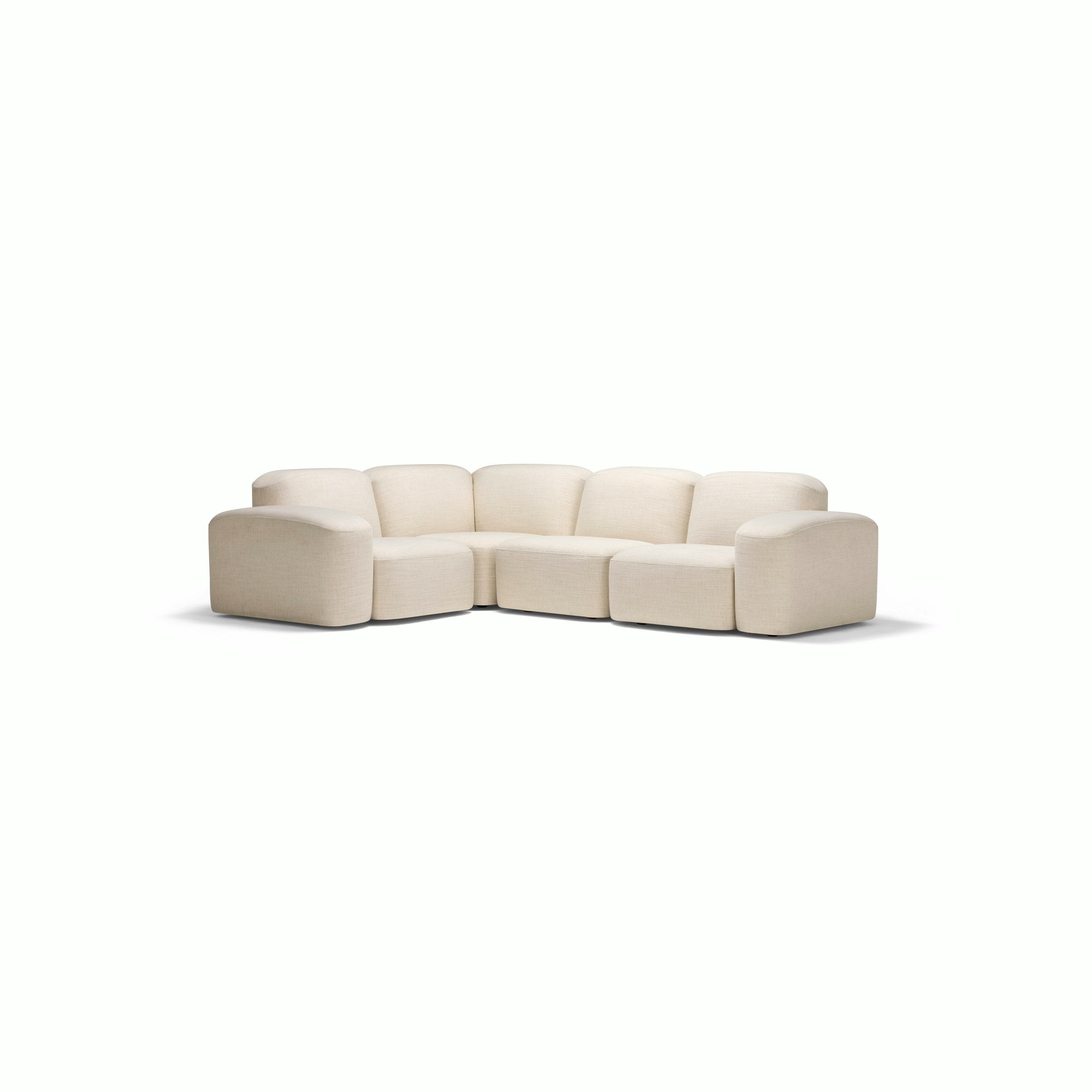 Muse Four Seat Corner Sectional - Hyams, Sable