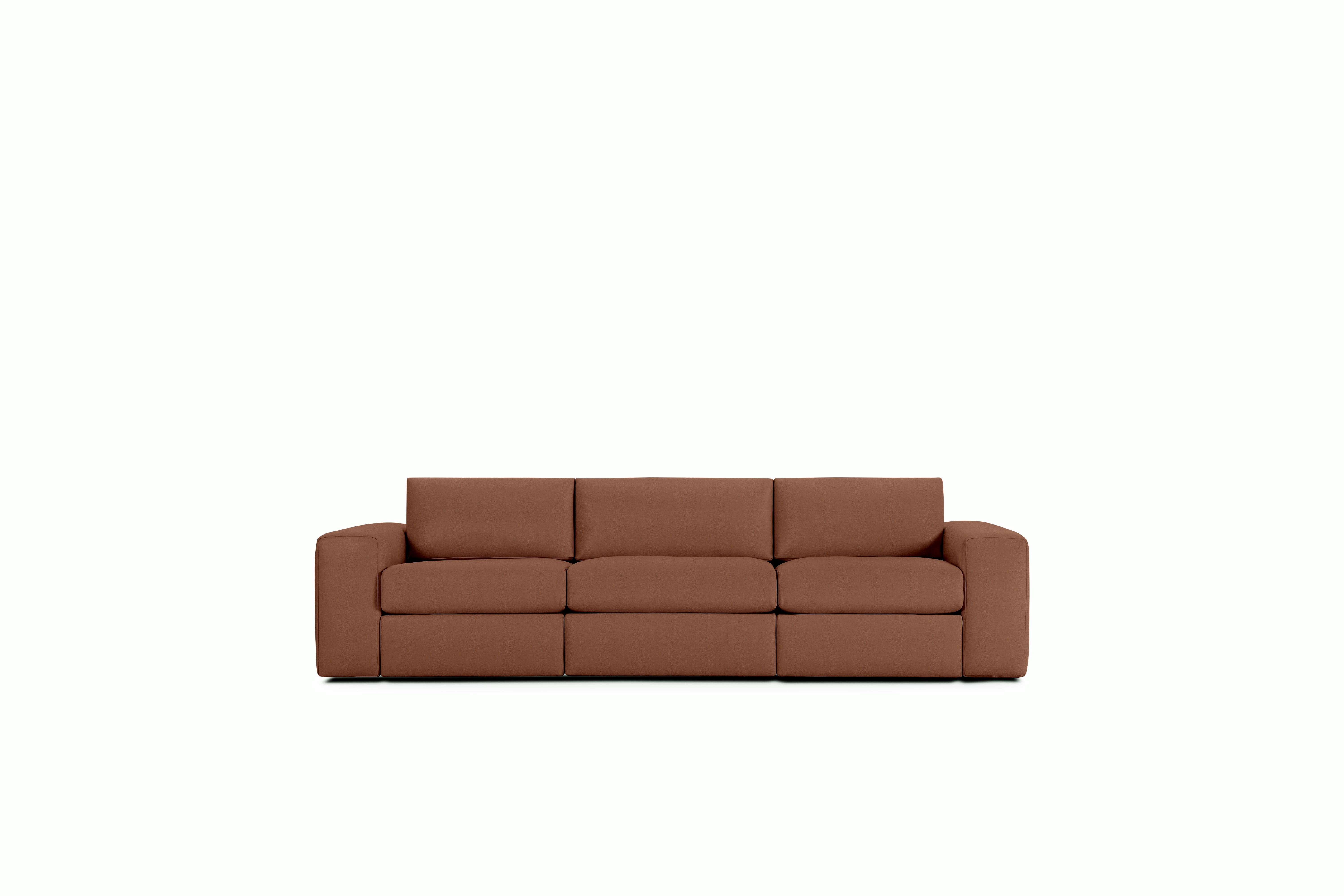 Irvin Sofa - Three-Seater,  Vienna Leather,  Cognac