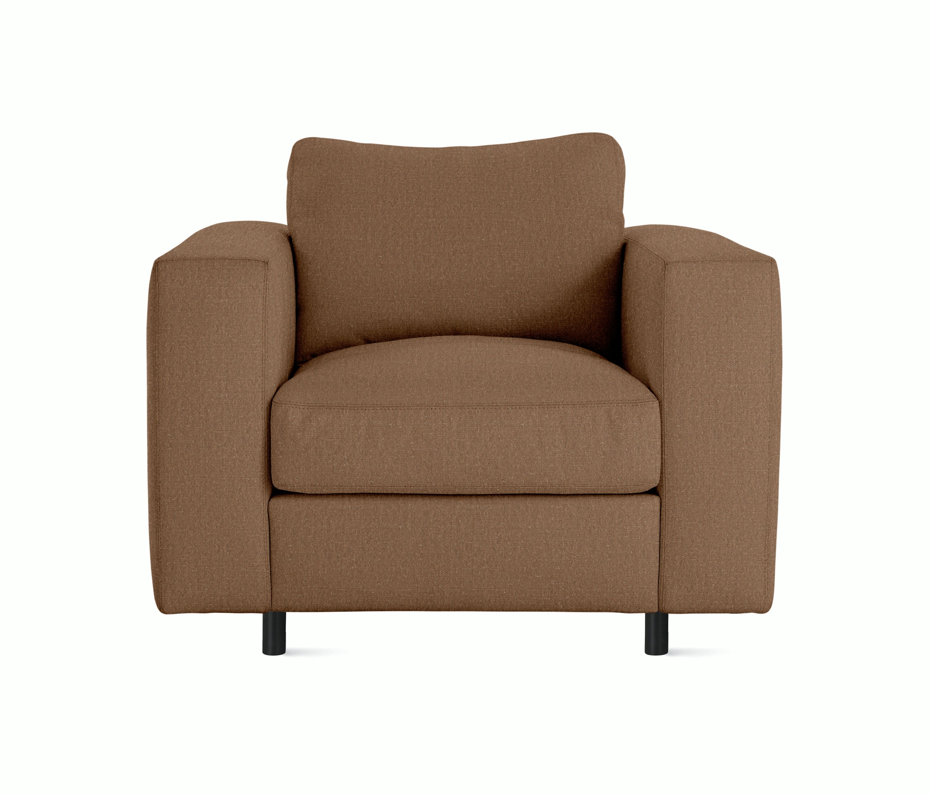 Reid Armchair - Album Linen,  Tawny with tubular leg