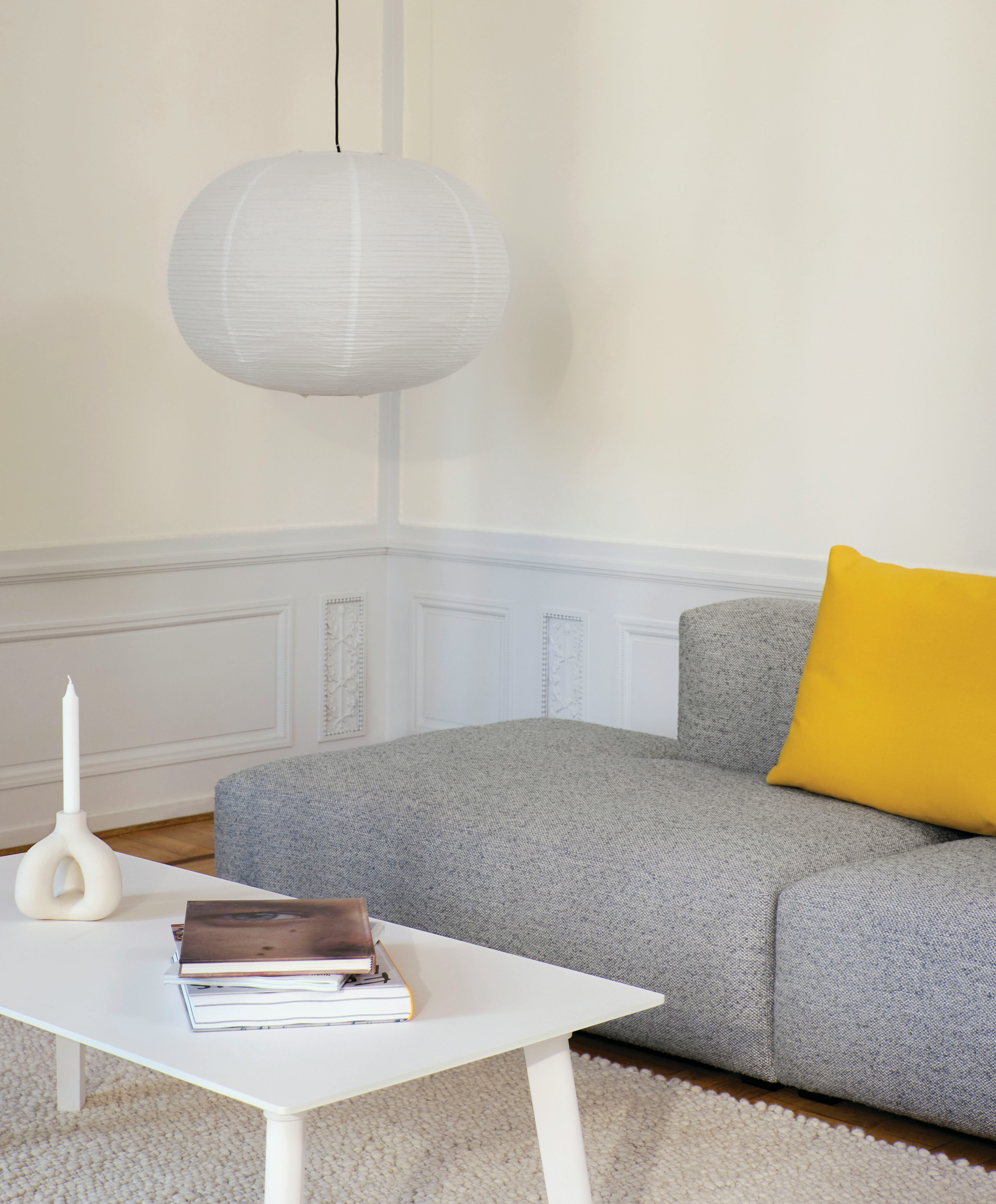 シーリングライト・天井照明 HAY PAPER SHADE + CORD SET PENDANT HAY Rice Paper Shade – Design Within Reach
