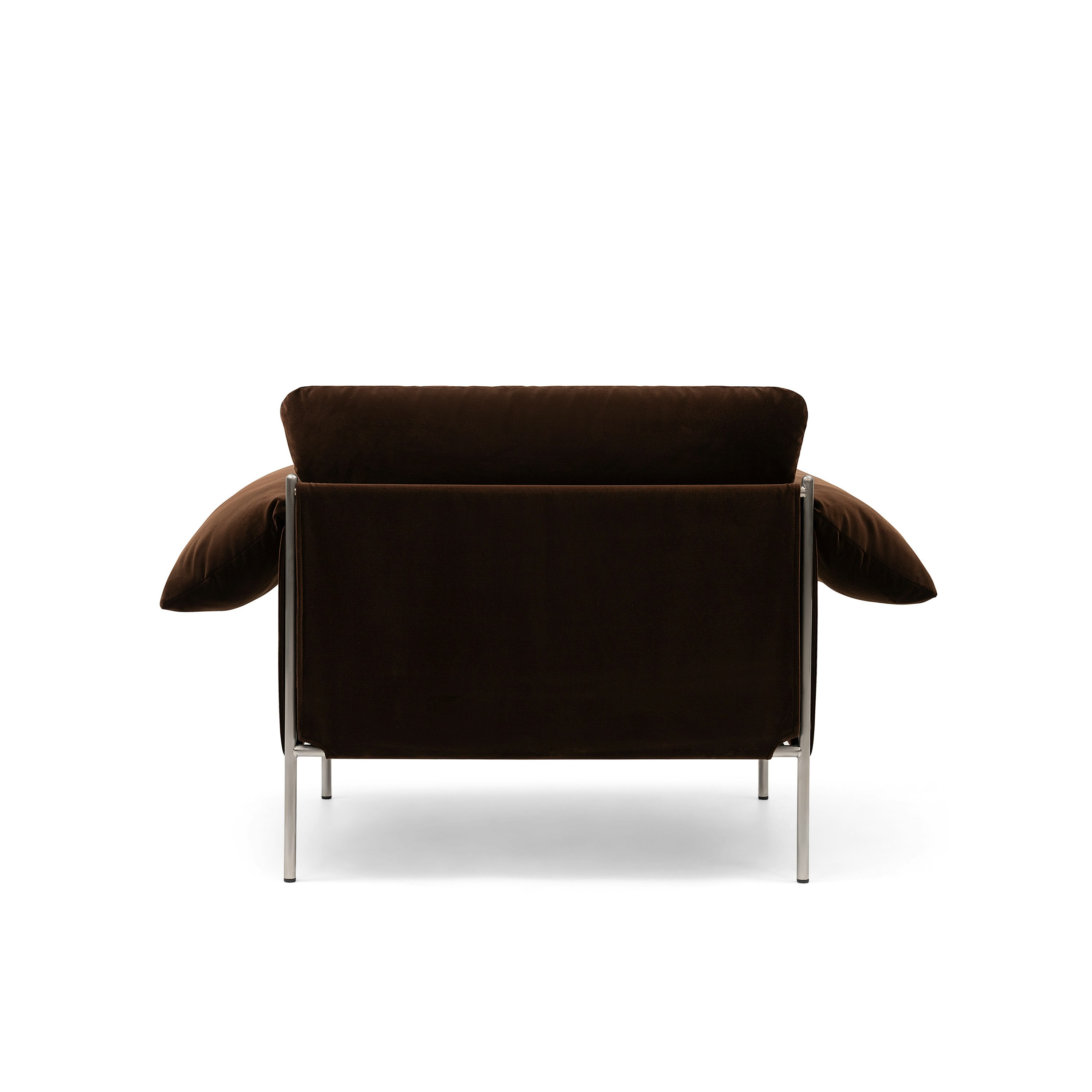 Alva Occasional Chair Brushed Steel Frame Avalon Piccolo