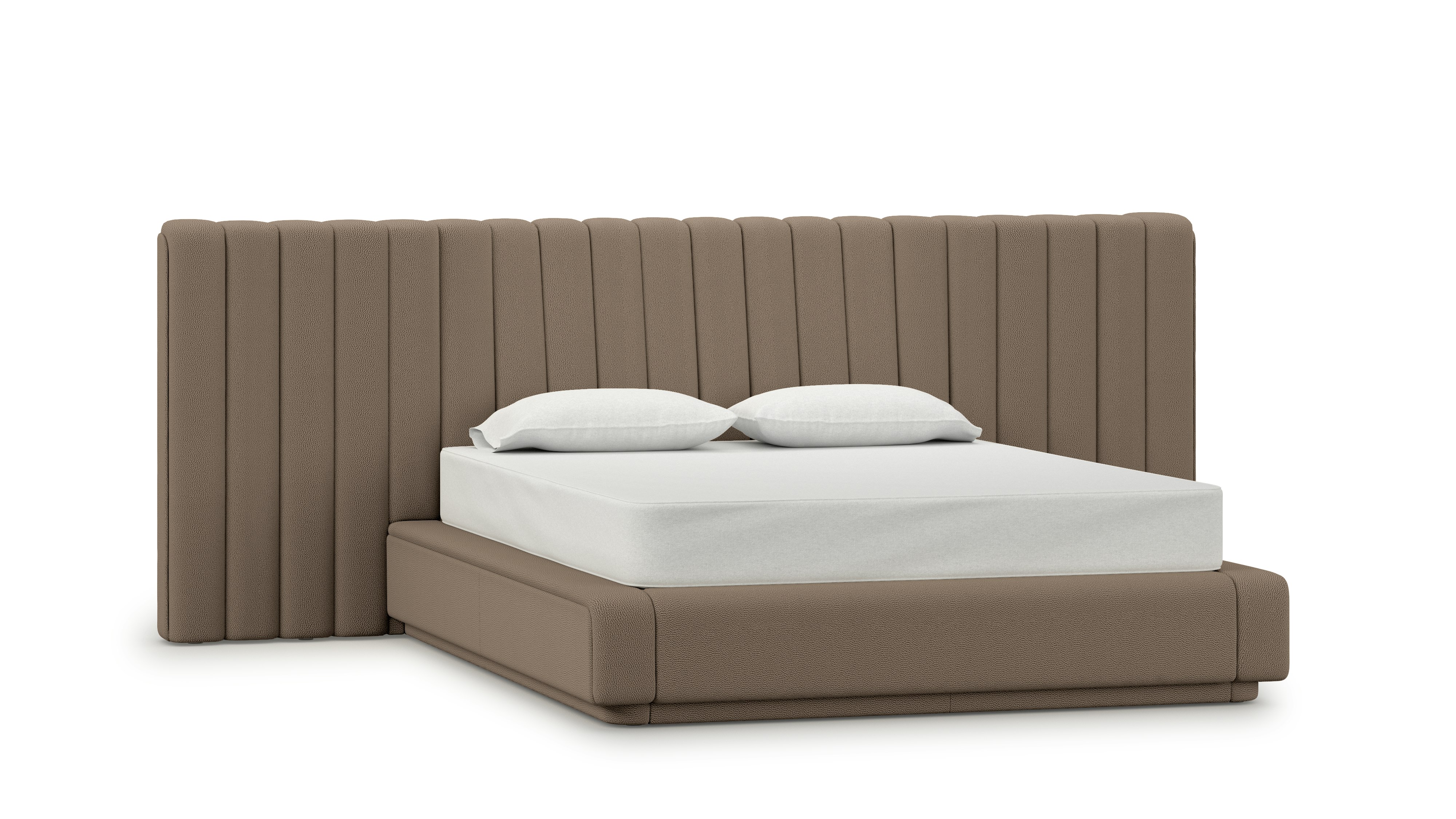 Ostling Bed - Queen,  Wide,  Turf,  Ash Brown