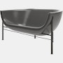 Kosmos Lounge Sofa - Graphite, Matte Black