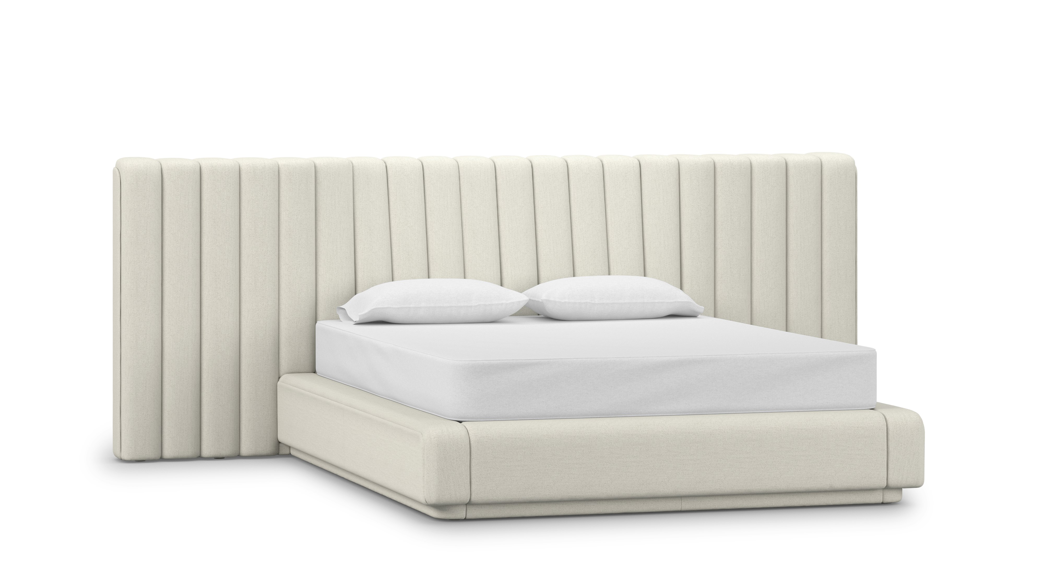 Ostling Bed - Queen,  Wide,  Beck,  Buckram