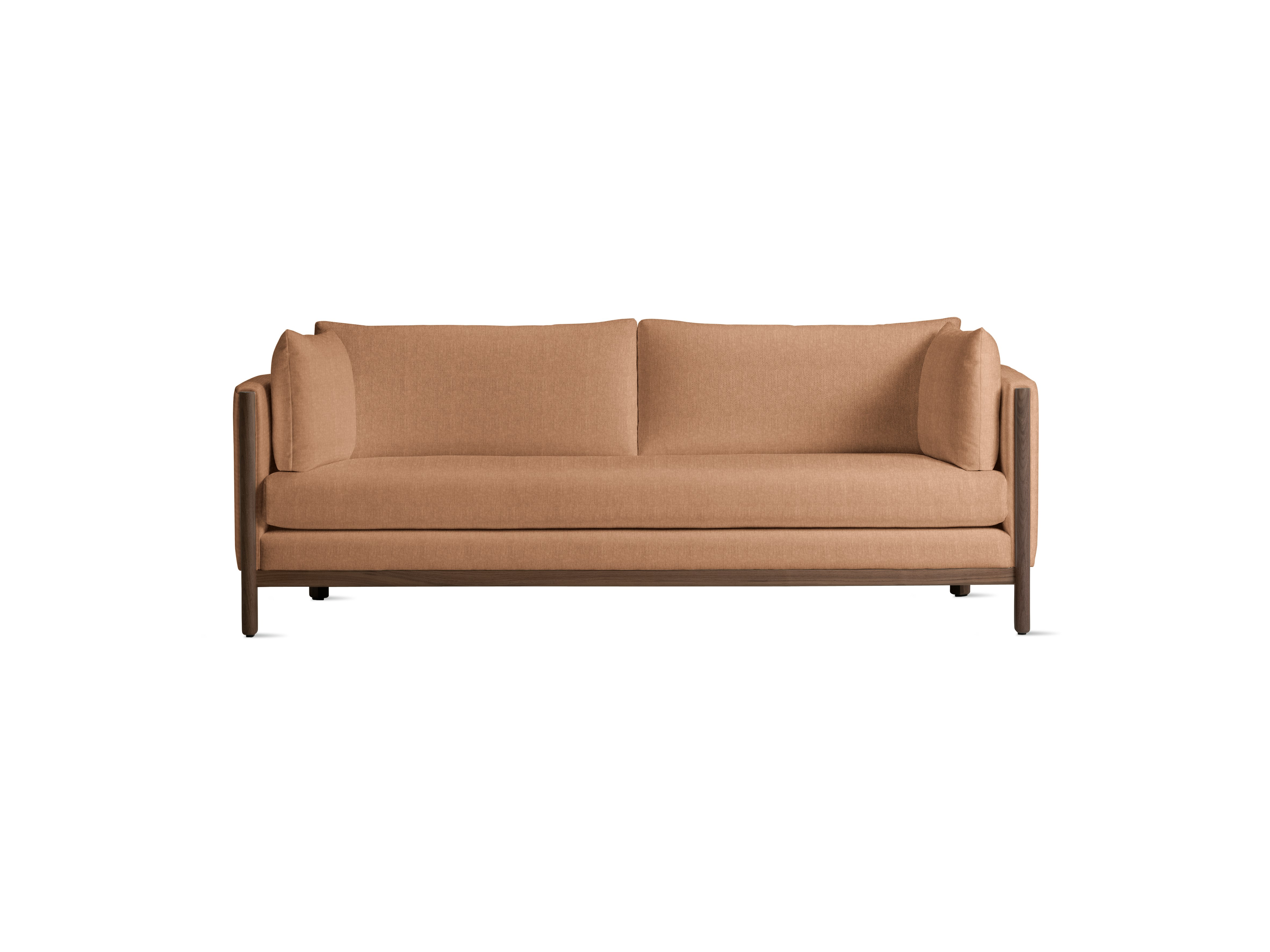 Emmy Sofa, 80 In, Mode, Camel, Walnut