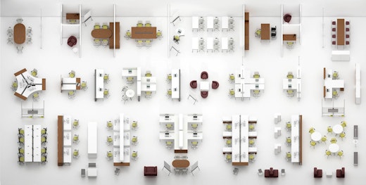Knoll Antenna Workspaces Office Layout 