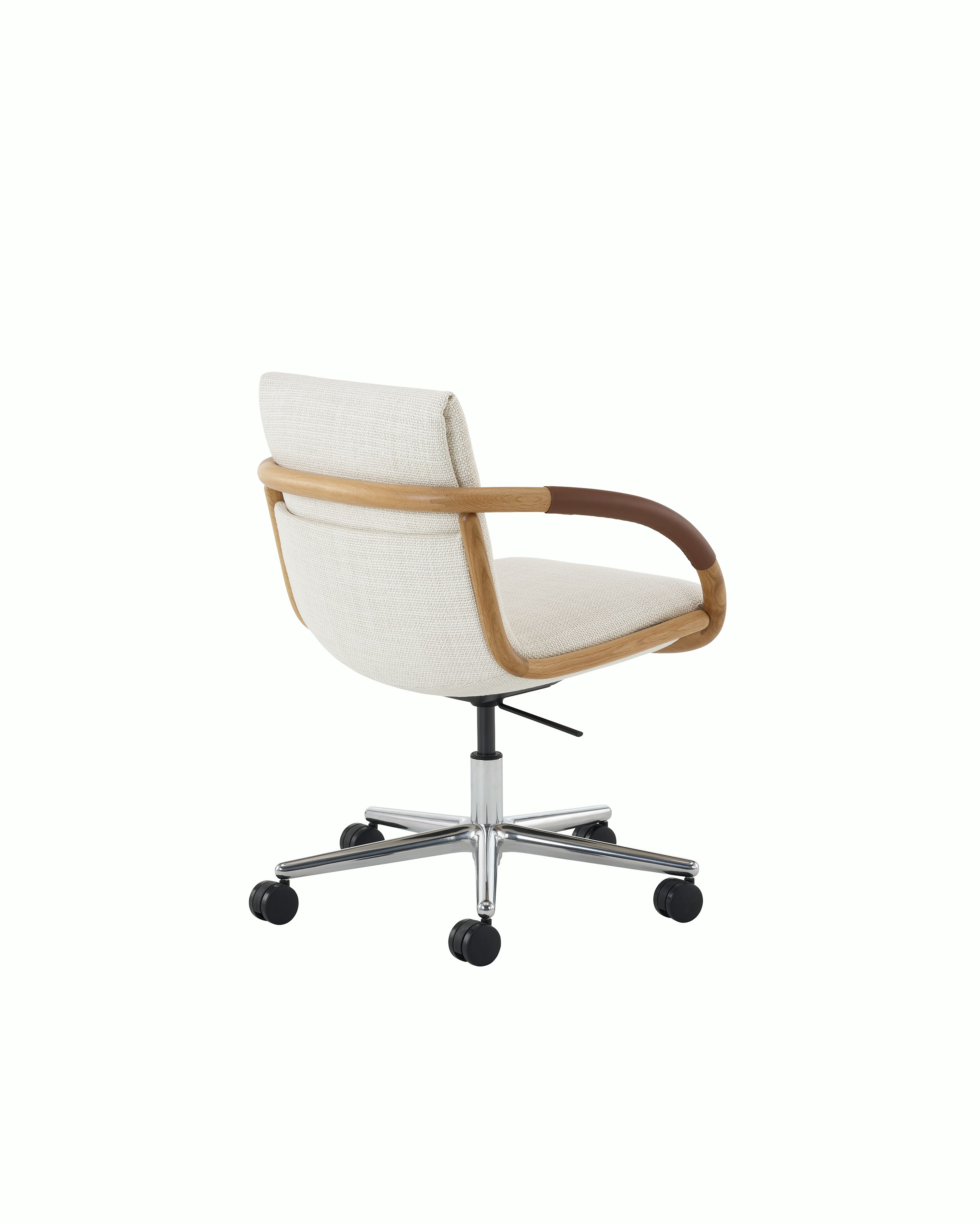 Full Loop Office Chair with 5 Star base in rear view.