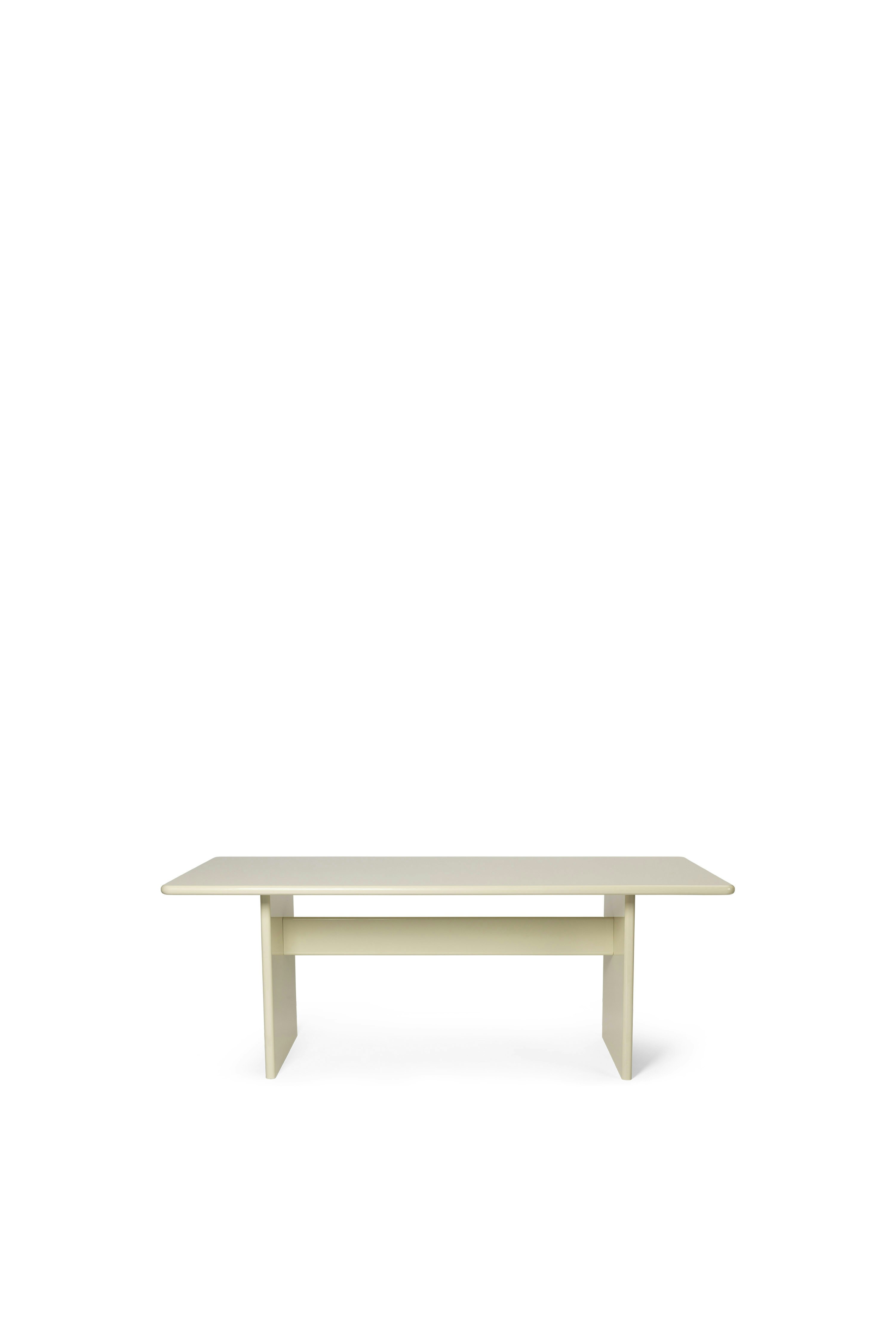 Rink Dining Table - 78 Inch, Eggshell