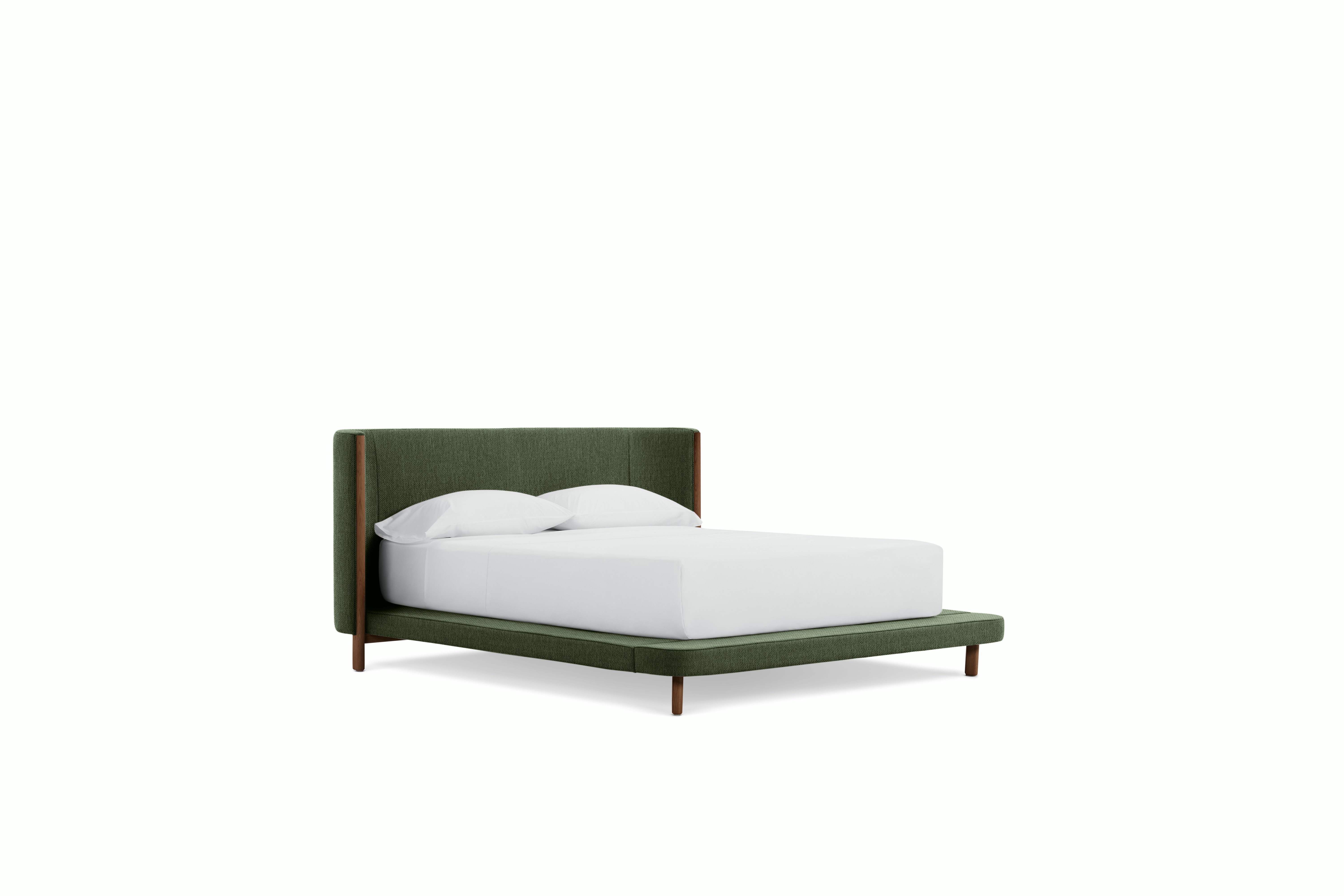 Emmy Bed - Tall, Queen, Walnut, Mode, Genus