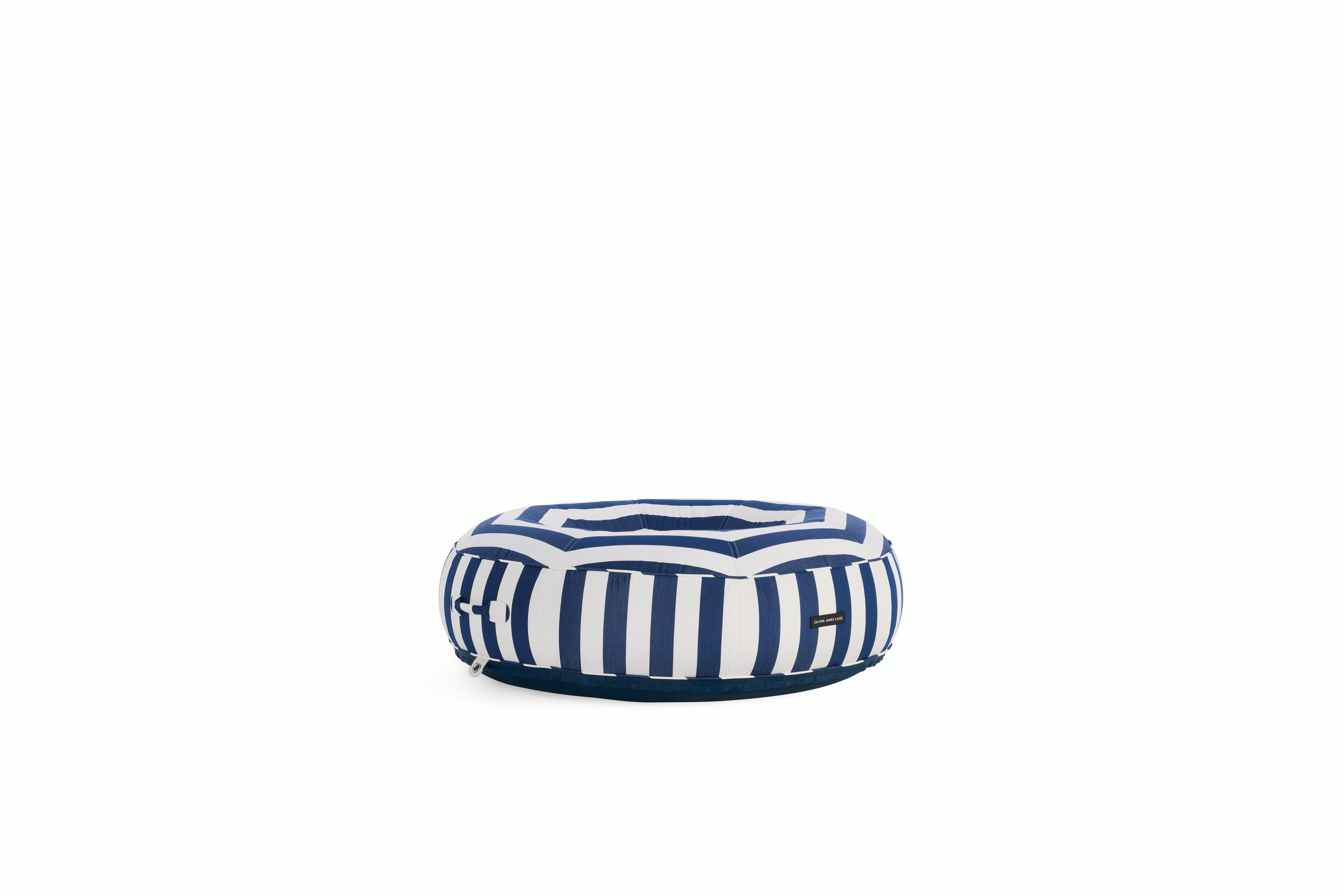 Ring Lilo Pool Float - blue/white stripe