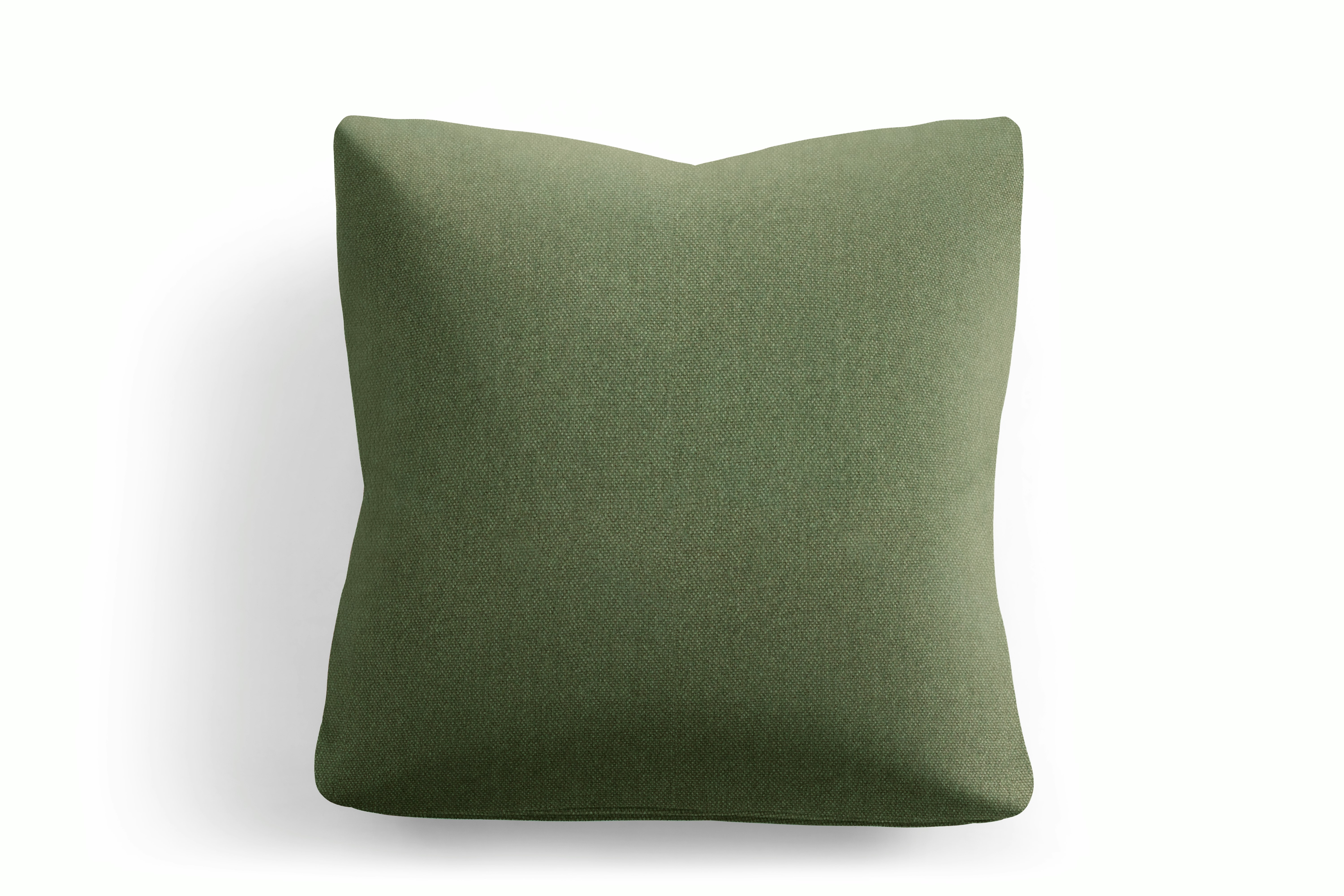 A Irvin Throw Pillow in Woodlet Viewed from the front.