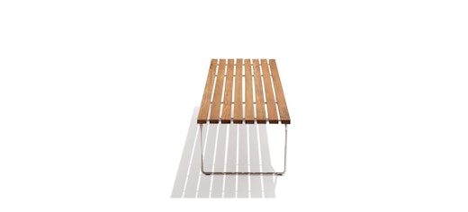 KnollStudio Teak Wood Bertoia Bench Front